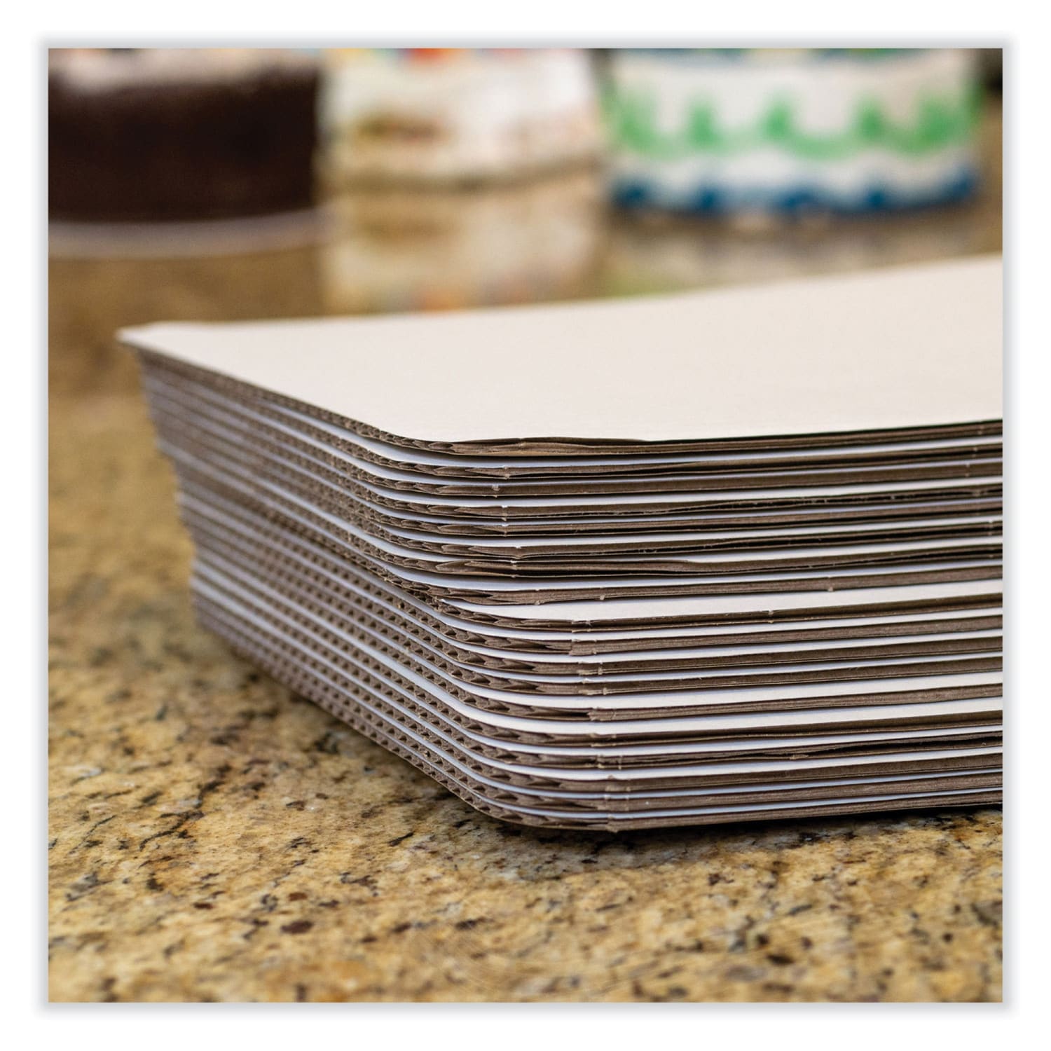SCT Bakery Cake Pads, Single Wall, 1inH x 25-1/2inW x 17-1/2inD, Bright White, Carton Of 50 Pads - Image 4