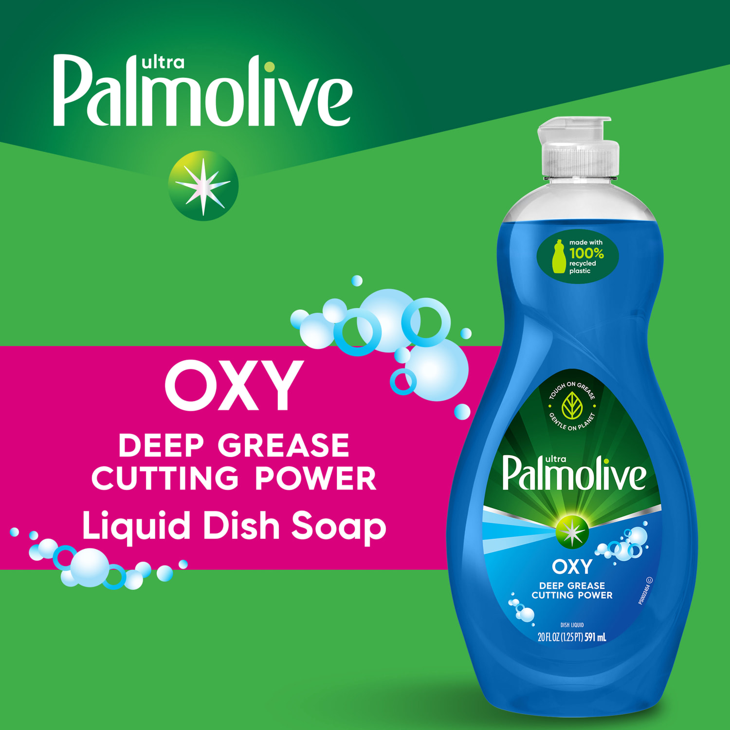 Palmolive Ultra Dish Soap Oxy Degreaser Concentrate, 20 Oz, Blue, Carton Of 9 - Image 6