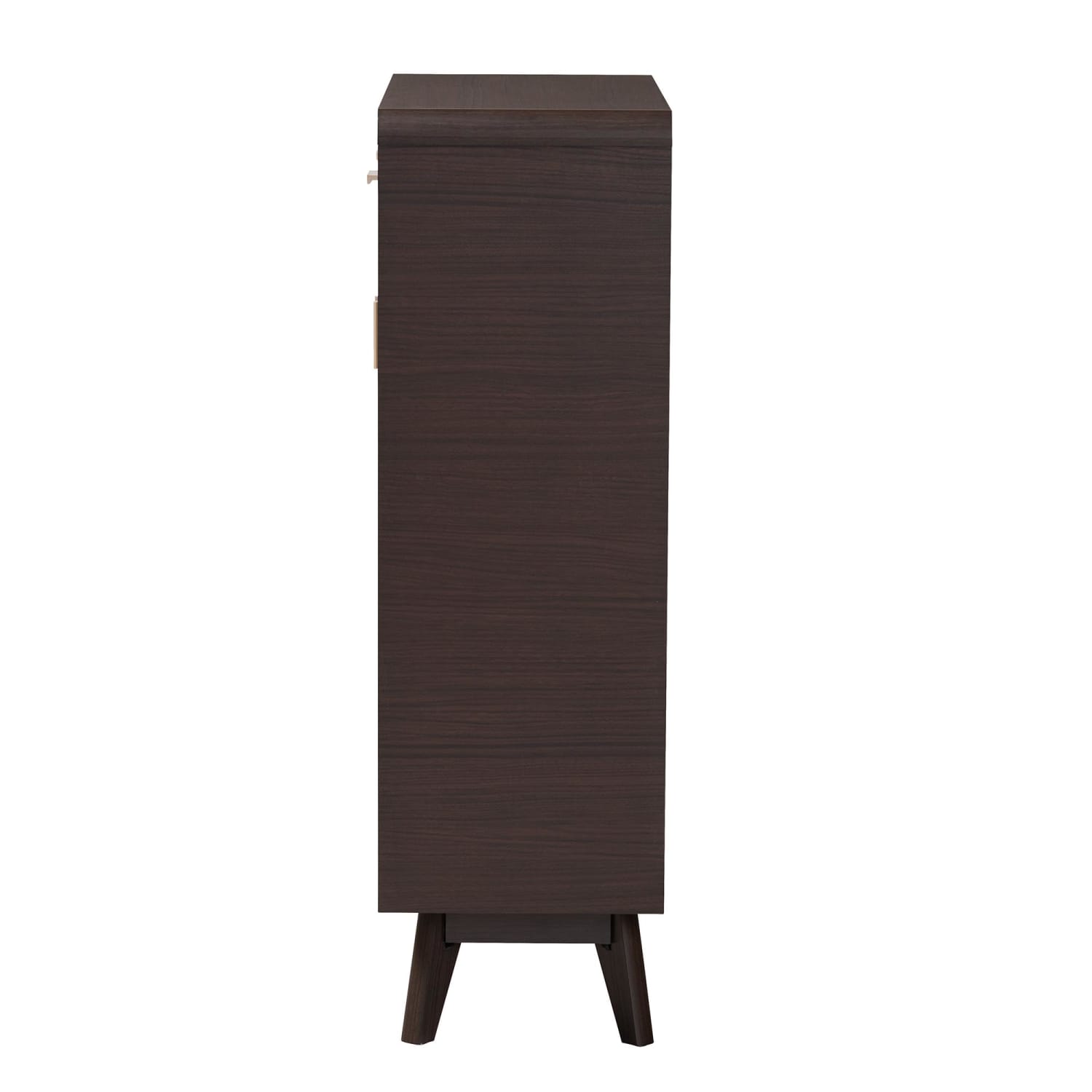 Baxton Studio Giancarlo 32inW Wood 2-Door Shoe Cabinet, Espresso Brown - Image 5