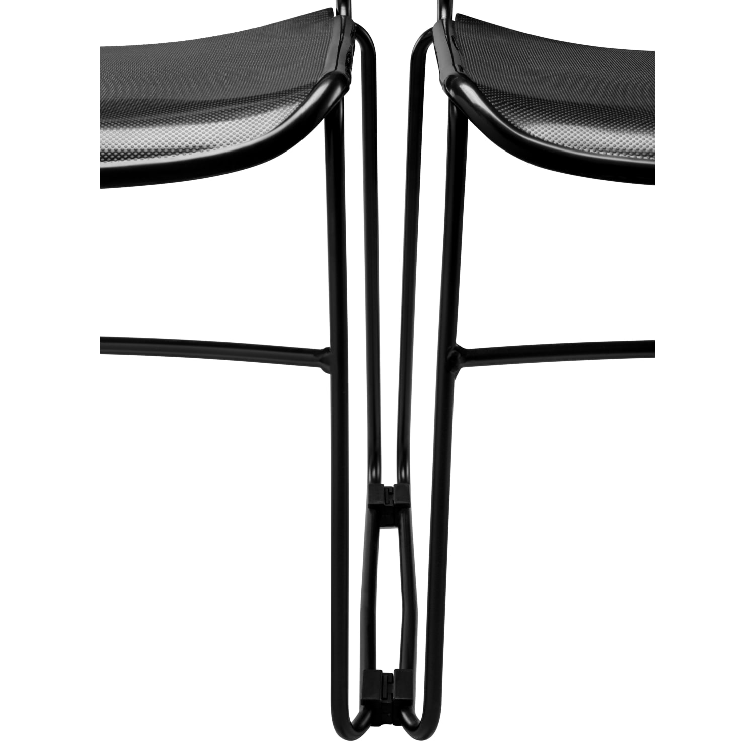National Public Seating Commercialine Stack Chair, Black - Image 6