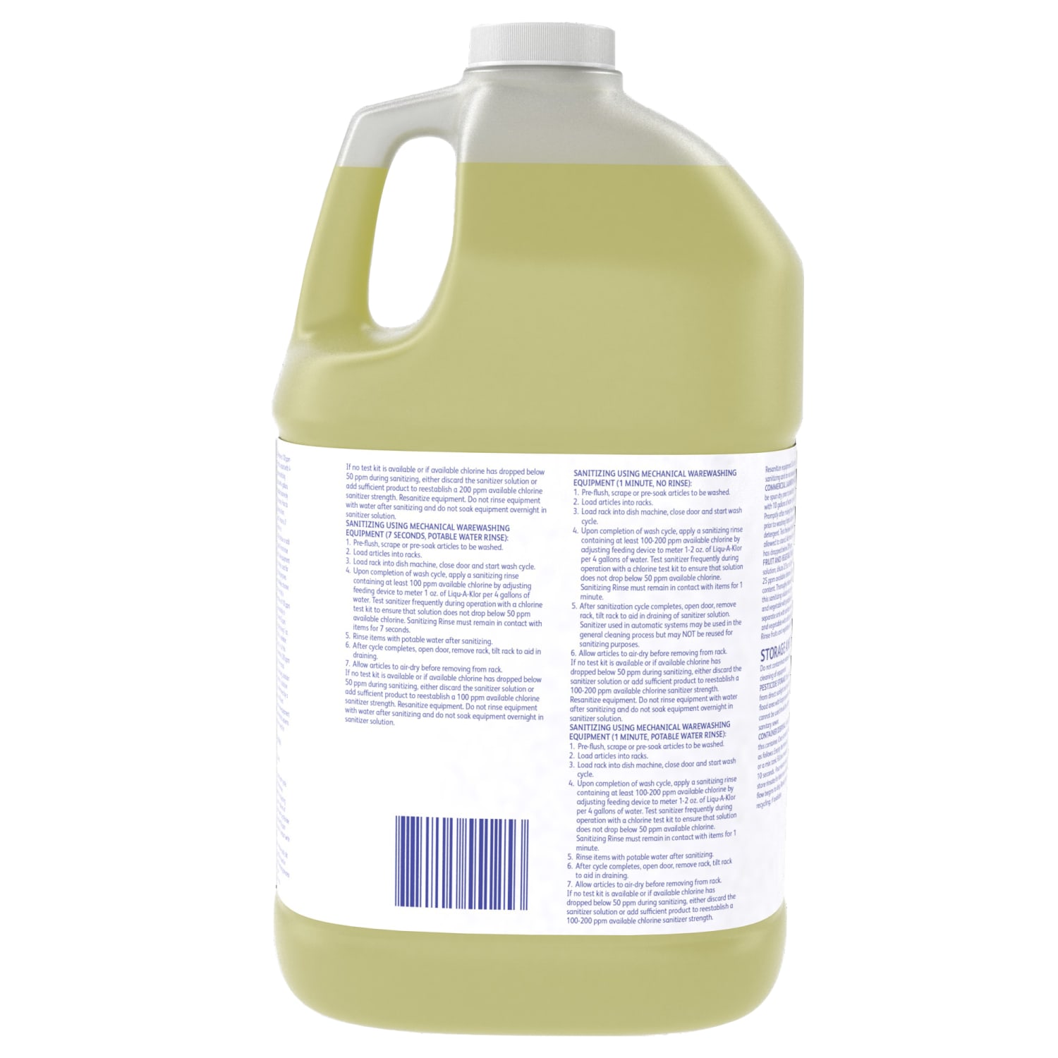 Diversey LIQU-A-KLOR Bactericide Disinfectant Sanitizer, 1 Gallon, Yellow, Case Of 4 Bottles - Image 4