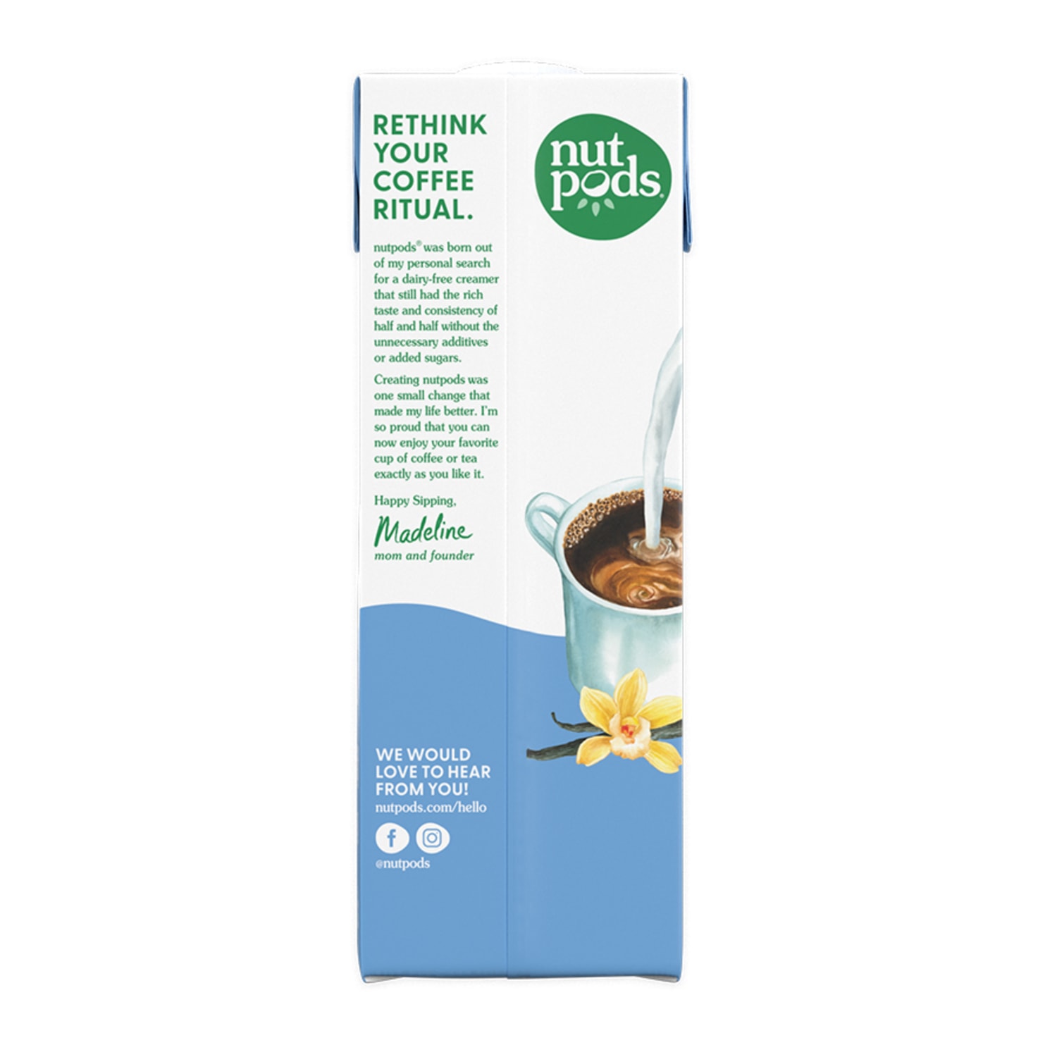 Nutpods French Vanilla Non-Dairy Creamer, 32 fl oz carton - Image 6