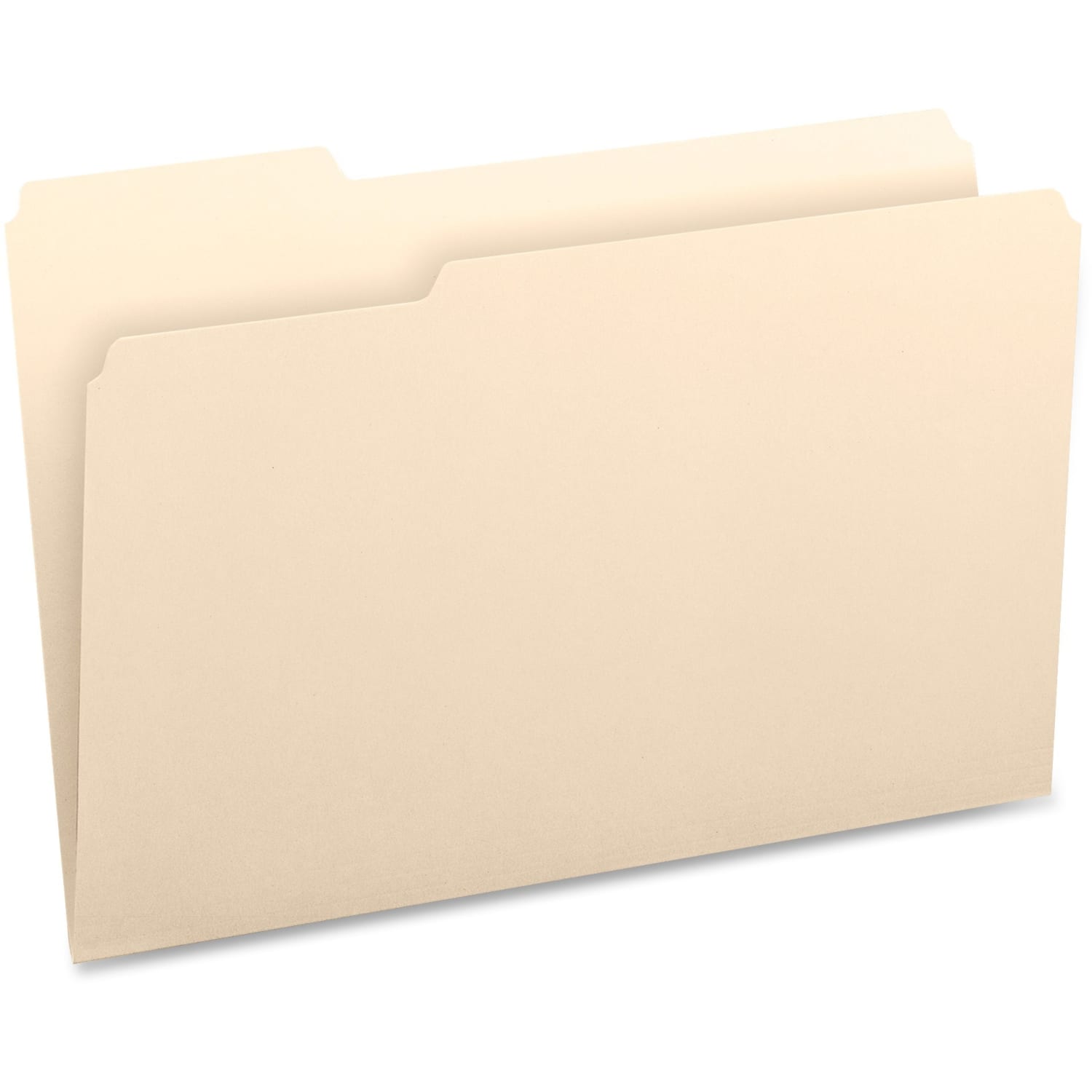 Business Source 1/3 Tab Cut Legal Top Tab File Folders - 8 1/2in x 14in - 3/4in Expansion - Stock - Manila - 100 / Box - Image 3