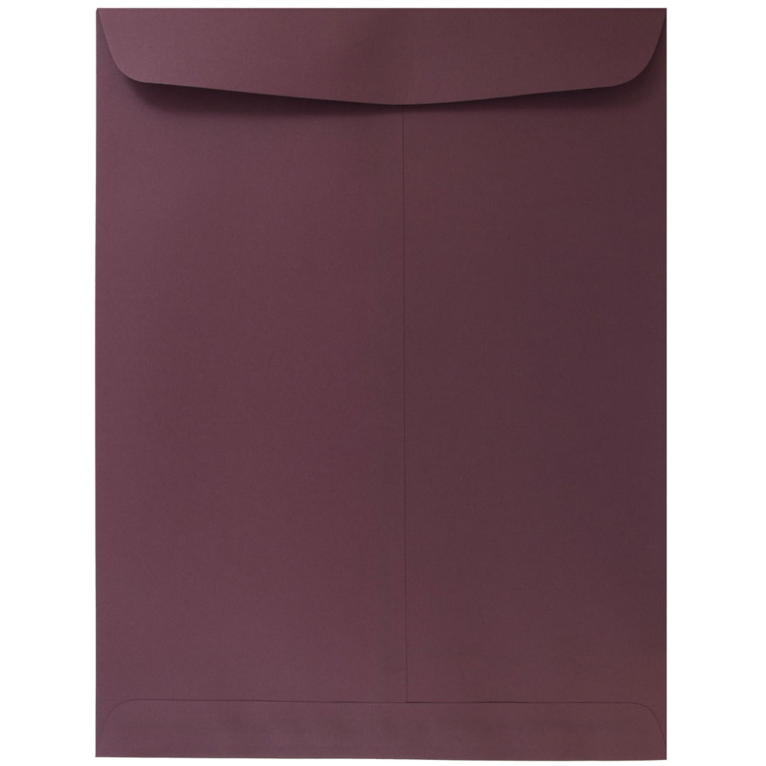 JAM Paper Open-End 9in x 12in Catalog Envelopes, Gummed Seal, Burgundy, Pack Of 10