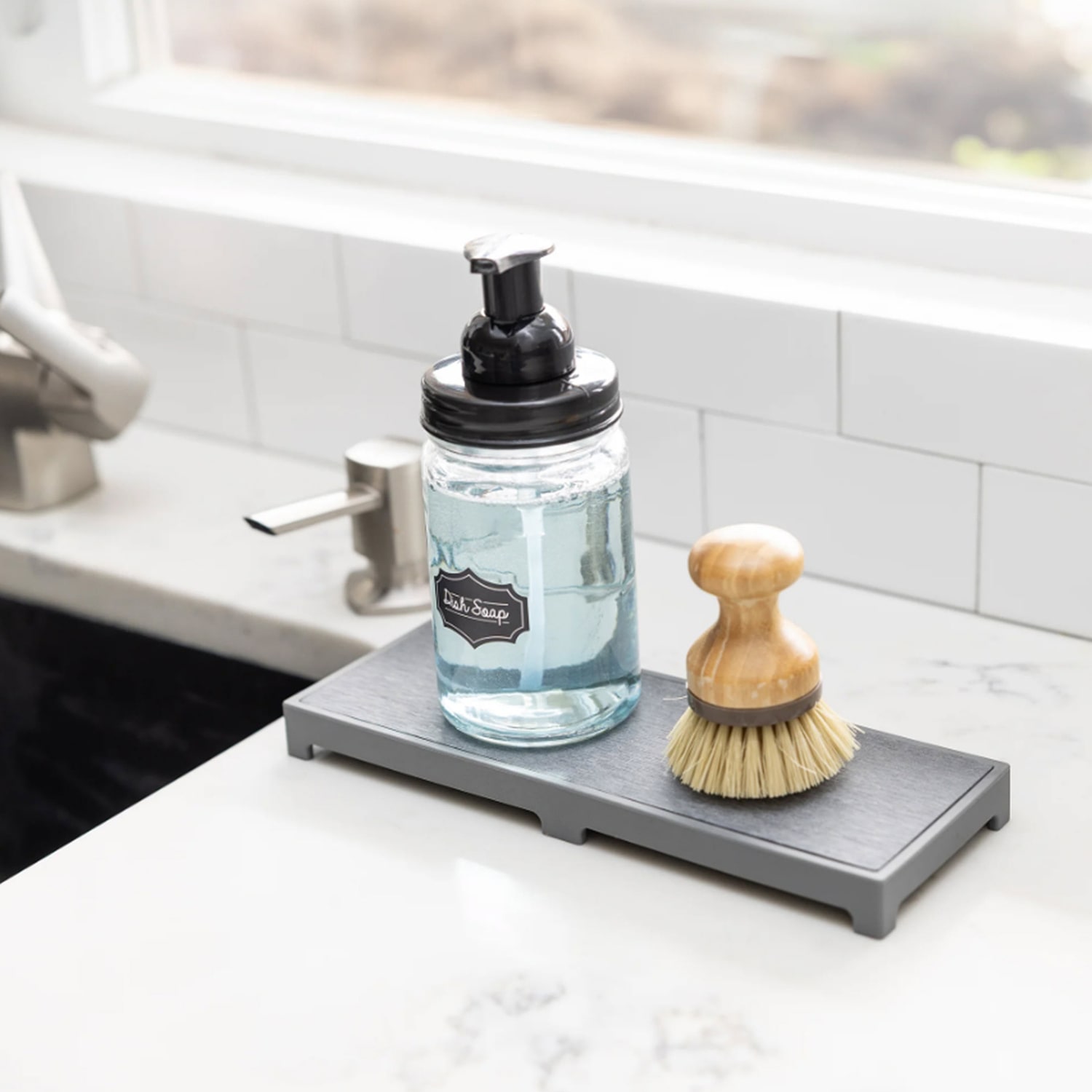 Better Houseware 2-Piece Drying Stone Sink Tray, Gray - Image 5