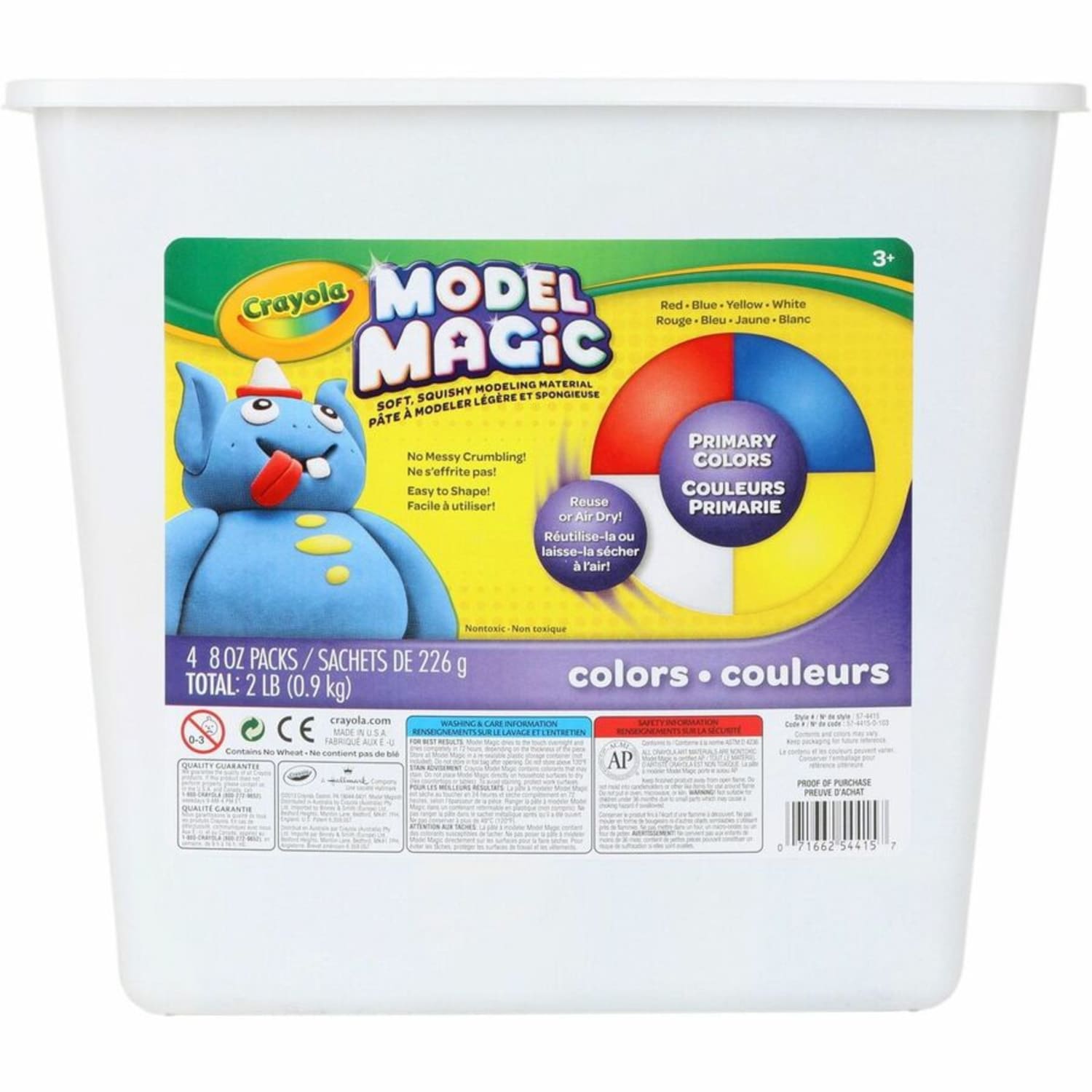 Crayola Model Magic, 2 Lb, Bucket Of 4 Assorted Colors - Image 6