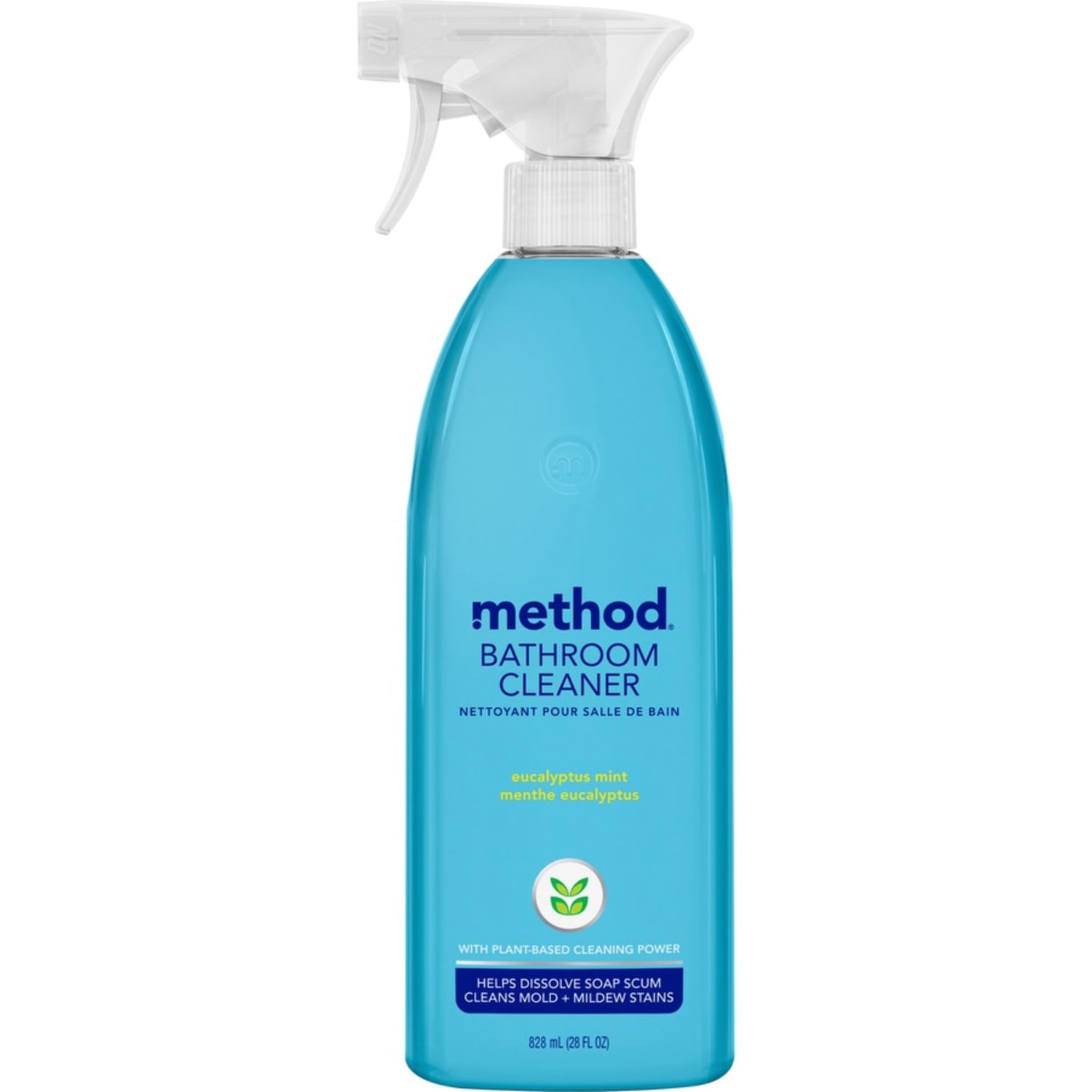 Method Daily Shower Spray Cleaner - 28 fl oz (0.9 quart) - Eucalyptus Mint Scent - Pleasant Scent, Non-toxic, Disinfectant - Blue - 8 / Carton - Image 3