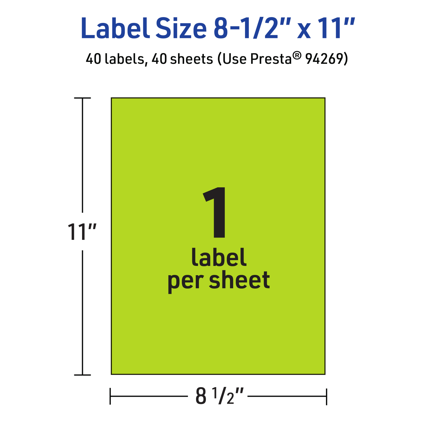 Avery Printable Sticker Paper, 94269-BGP40, Rectangle, 8-1/2in x 11in, Matte Bright Green, Pack of 40 - Image 6