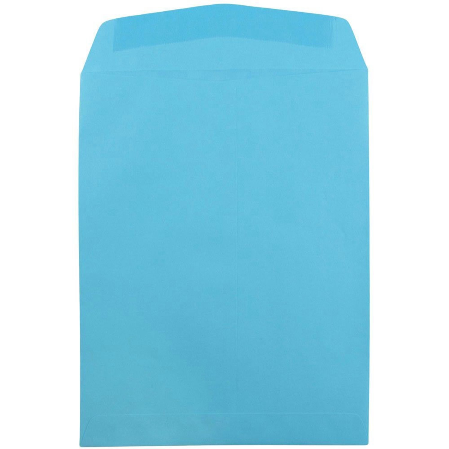 JAM Paper Open-End 9in x 12in Catalog Envelopes, Gummed Seal, 30% Recycled, Blue, Pack Of 10 - Image 3