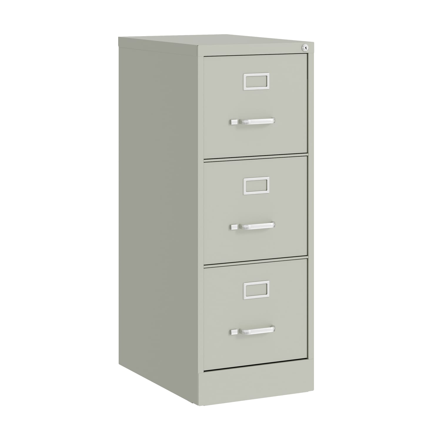 Hirsh Commercial 22inD Vertical 3-Drawer File Cabinet, Light Gray - Image 3