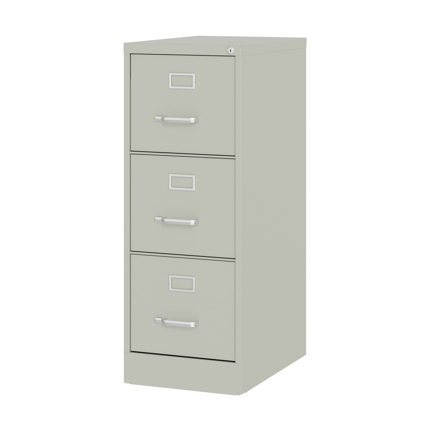 Hirsh Commercial 22inD Vertical 3-Drawer File Cabinet, Light Gray - Image 4