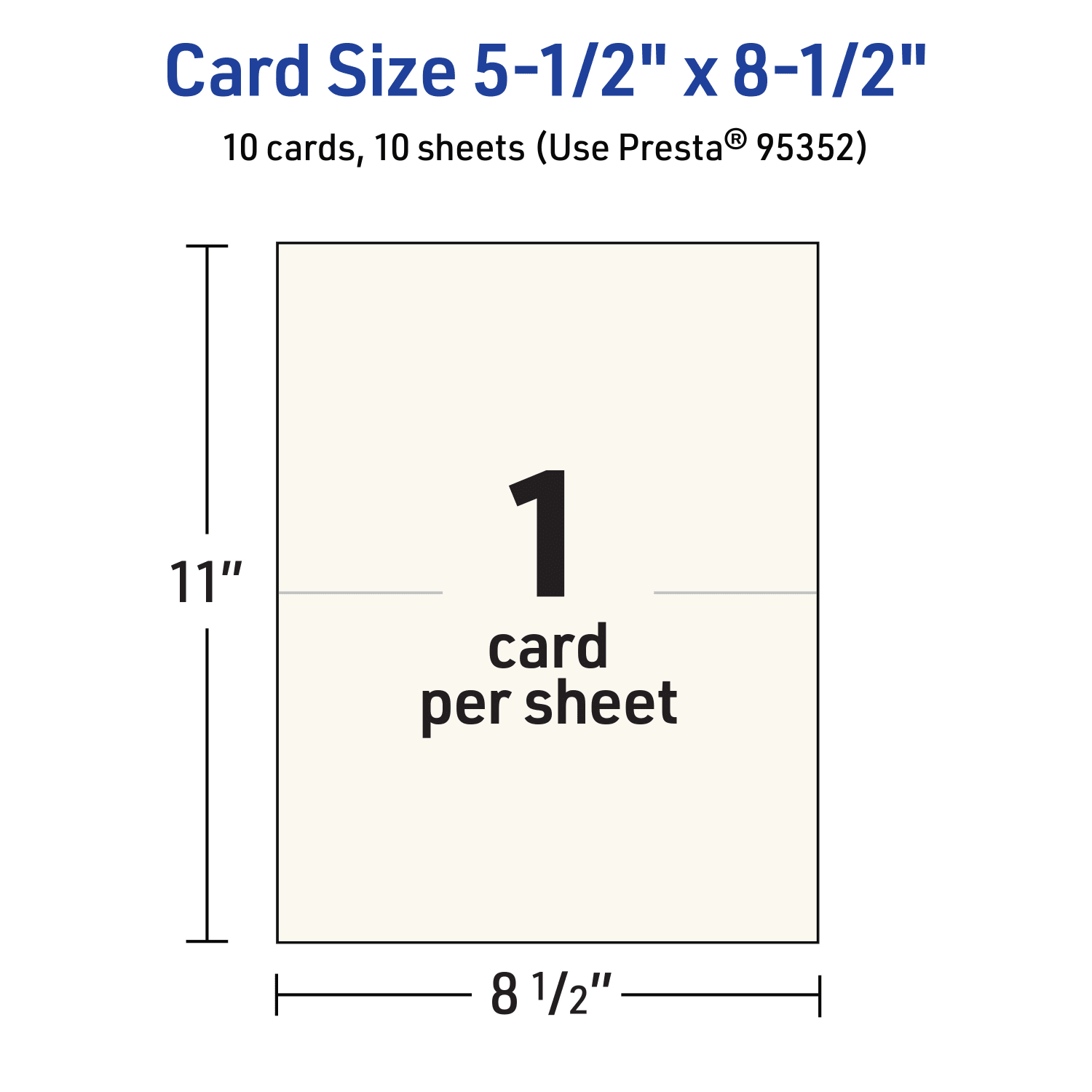 Avery Printable Half-Fold Greeting Cards, 5-1/2in x 8-1/2in Matte Ivory, Pack Of 10 - Image 6