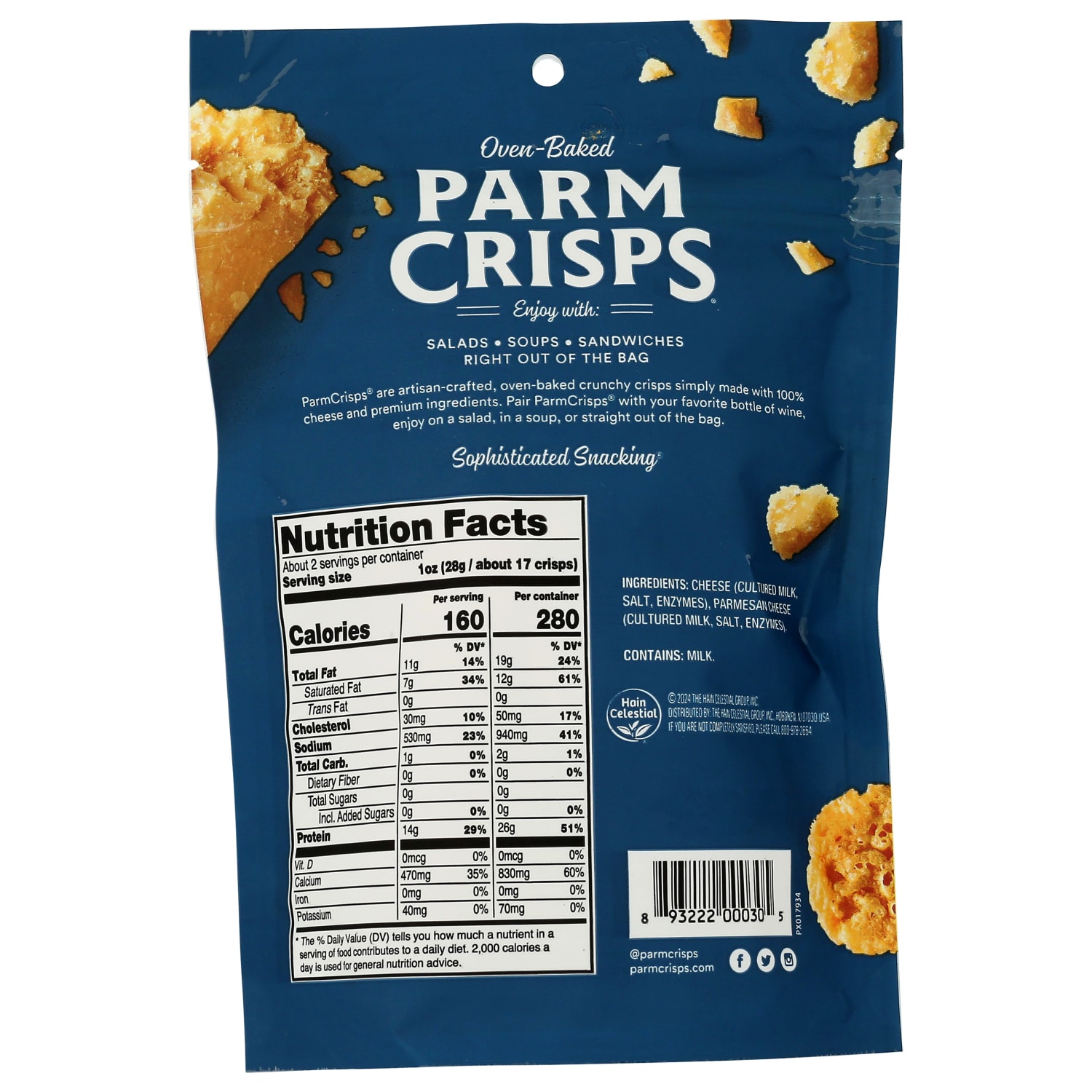 ParmCrisps Protein Crisps, Original Parmesan, 1.75 Oz, Total Qty 12 - Image 3