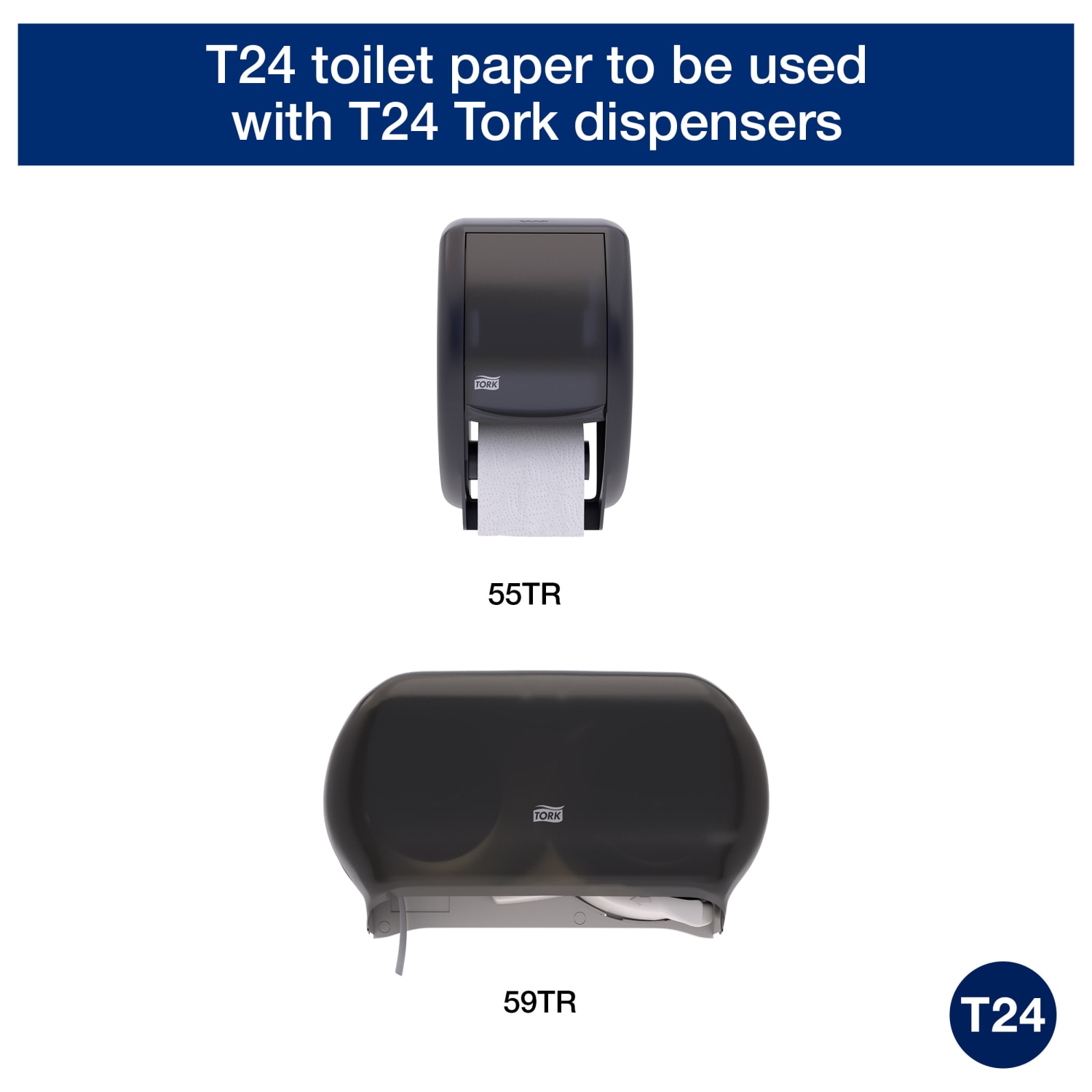 Tork T24 2-Ply Toilet Paper, Advanced, 500 Sheets Per Roll, Case Of 80 Rolls - Image 4