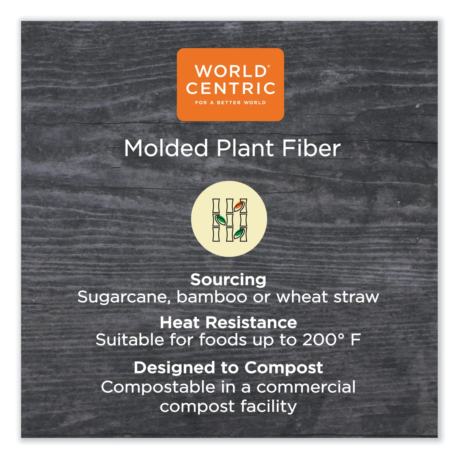 World Centric Fiber Hinged Containers, 3-1/8inH x 9-1/4inW x 6-7/16inD, Natural, Pack Of 500 Containers - Image 4