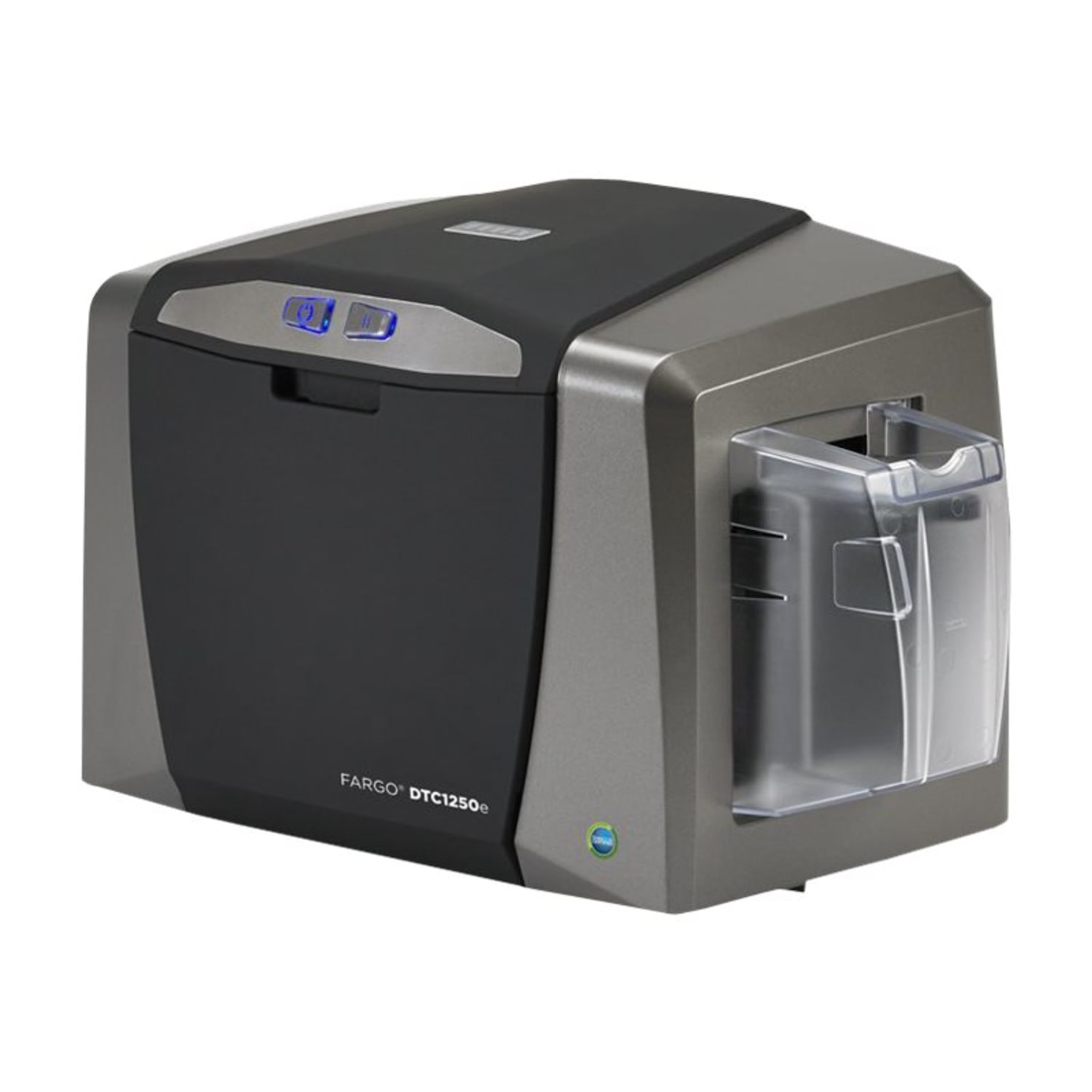 Fargo DTC 1250E - Plastic card printer - color - dye sublimation/thermal resin -  - 300 dpi - up to 600 cards/hour (mono) / up to 150 cards/hour (color) - capacity: 100 cards - USB 2.0 - Image 3