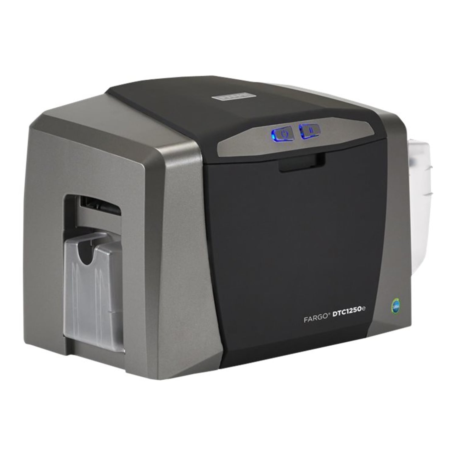 Fargo DTC 1250E - Plastic card printer - color - dye sublimation/thermal resin -  - 300 dpi - up to 600 cards/hour (mono) / up to 150 cards/hour (color) - capacity: 100 cards - USB 2.0 - Image 4