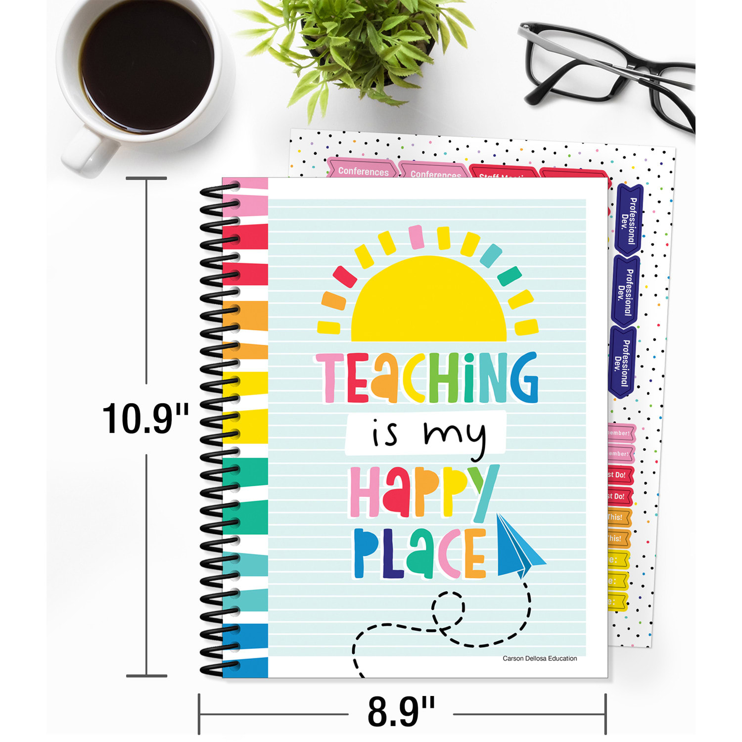 Carson Dellosa Education Teacher Planner, Happy Place - Image 3