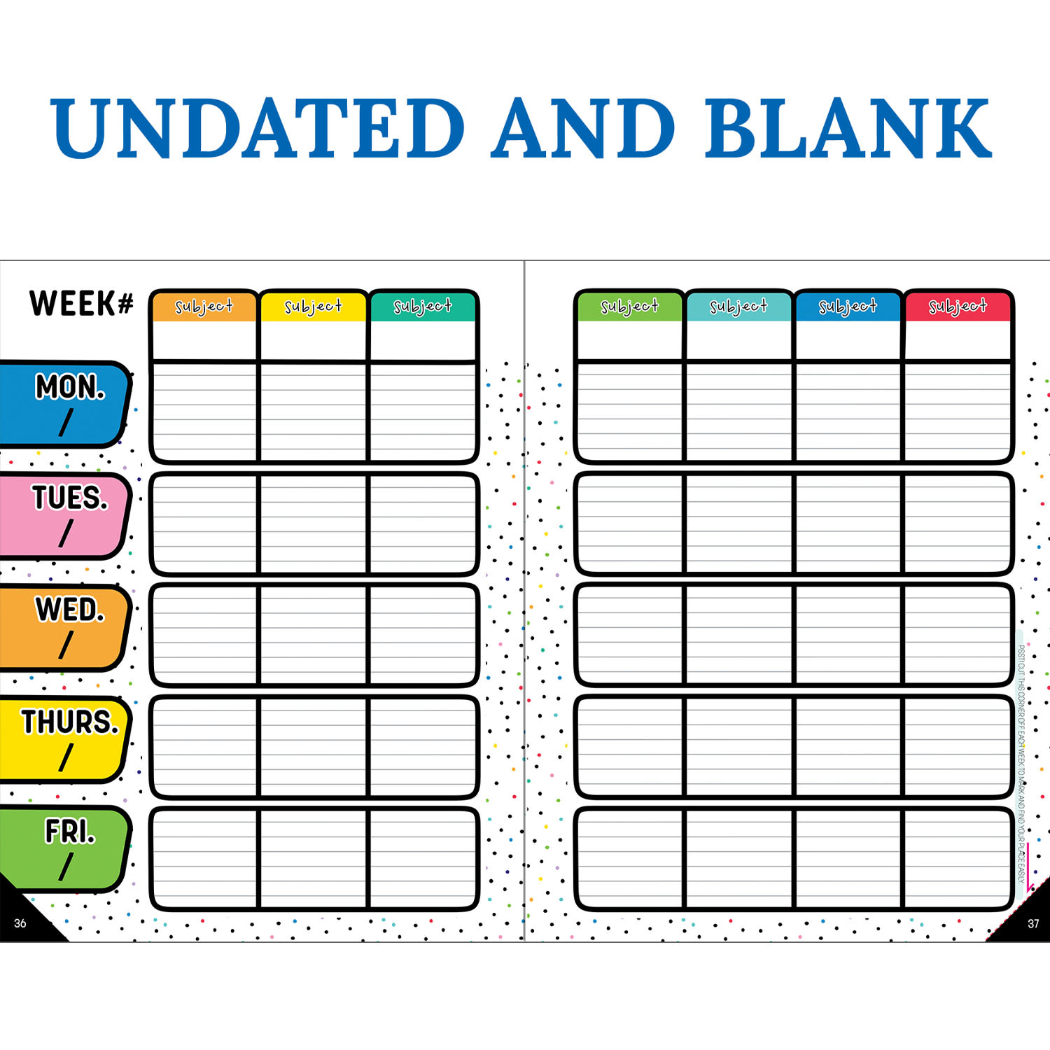 Carson Dellosa Education Teacher Planner, Happy Place - Image 5