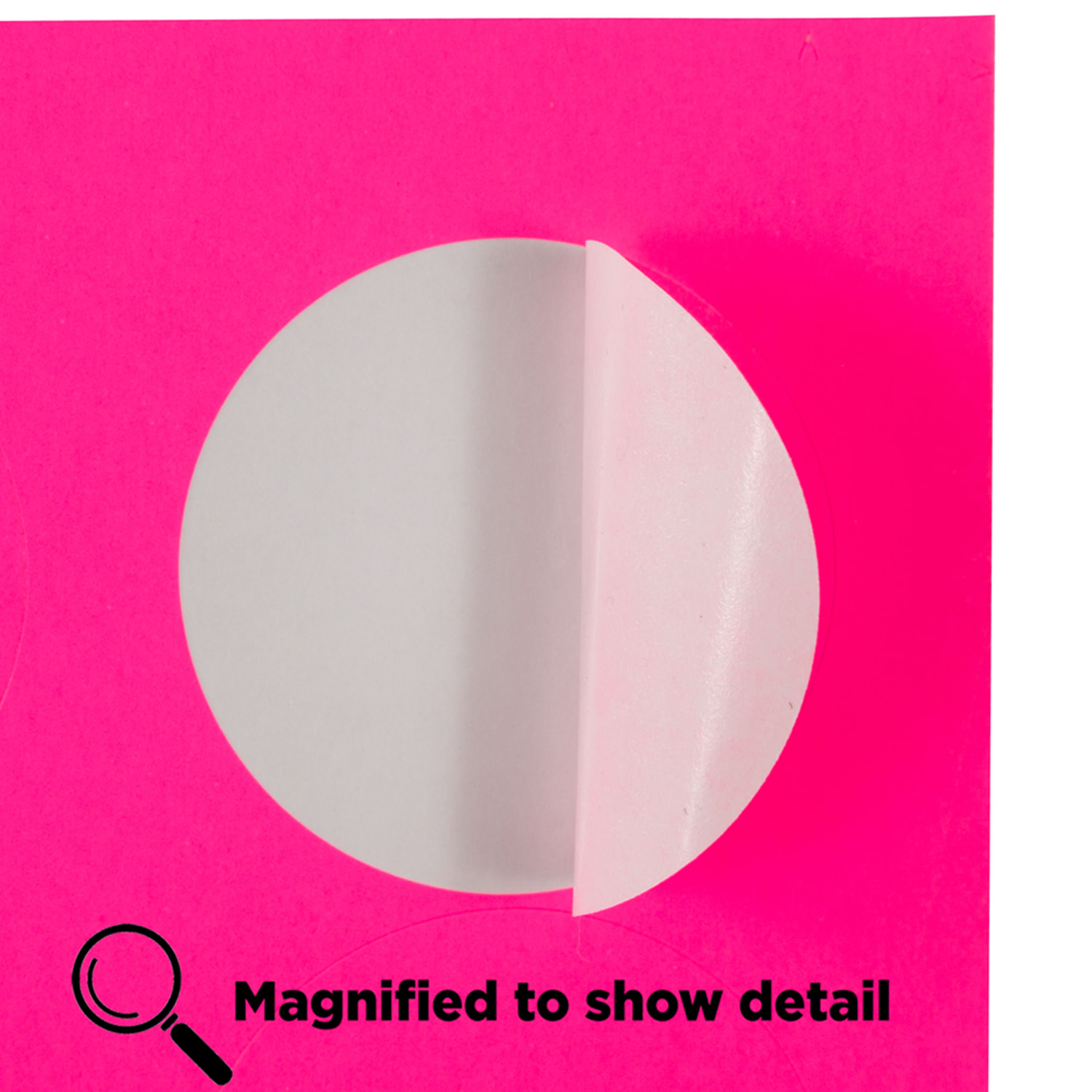 JAM Paper Circle Labels, 1-5/8in, Neon Pink, 24 Labels Per Sheet, Pack Of 5 Sheets - Image 5