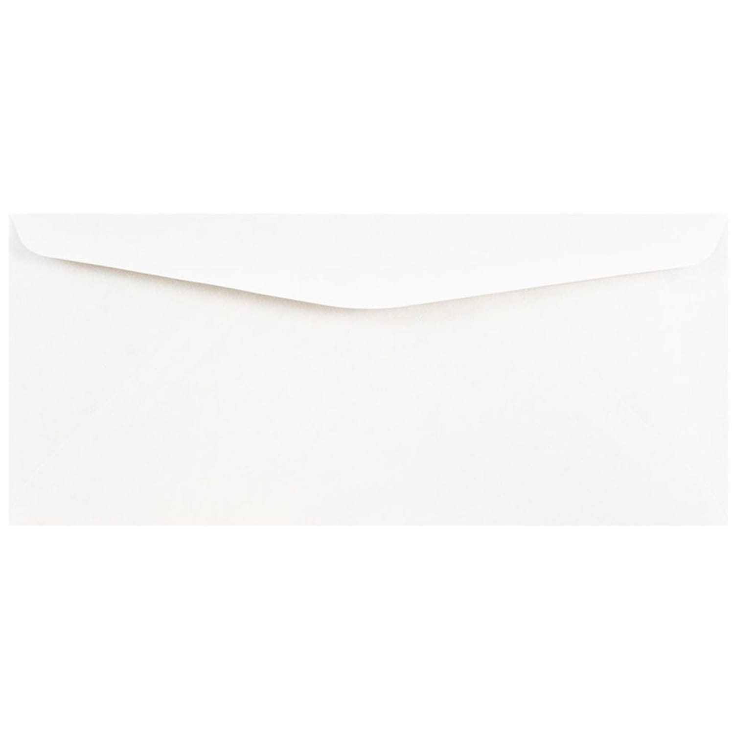 JAM PAPER #10 Business Commercial Envelopes, 4 1/8 x 9 1/2, White, Bulk 500/Box