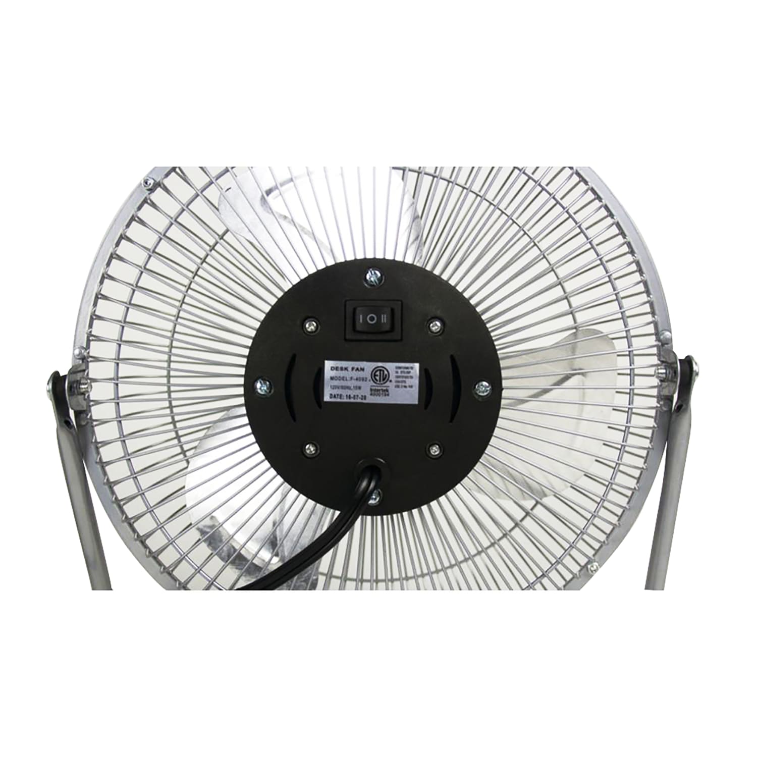 Optimus 9in 2-Speed Industrial-Grade High-Velocity Fan With Painted Grill, 12in x 23-3/4in - Image 4