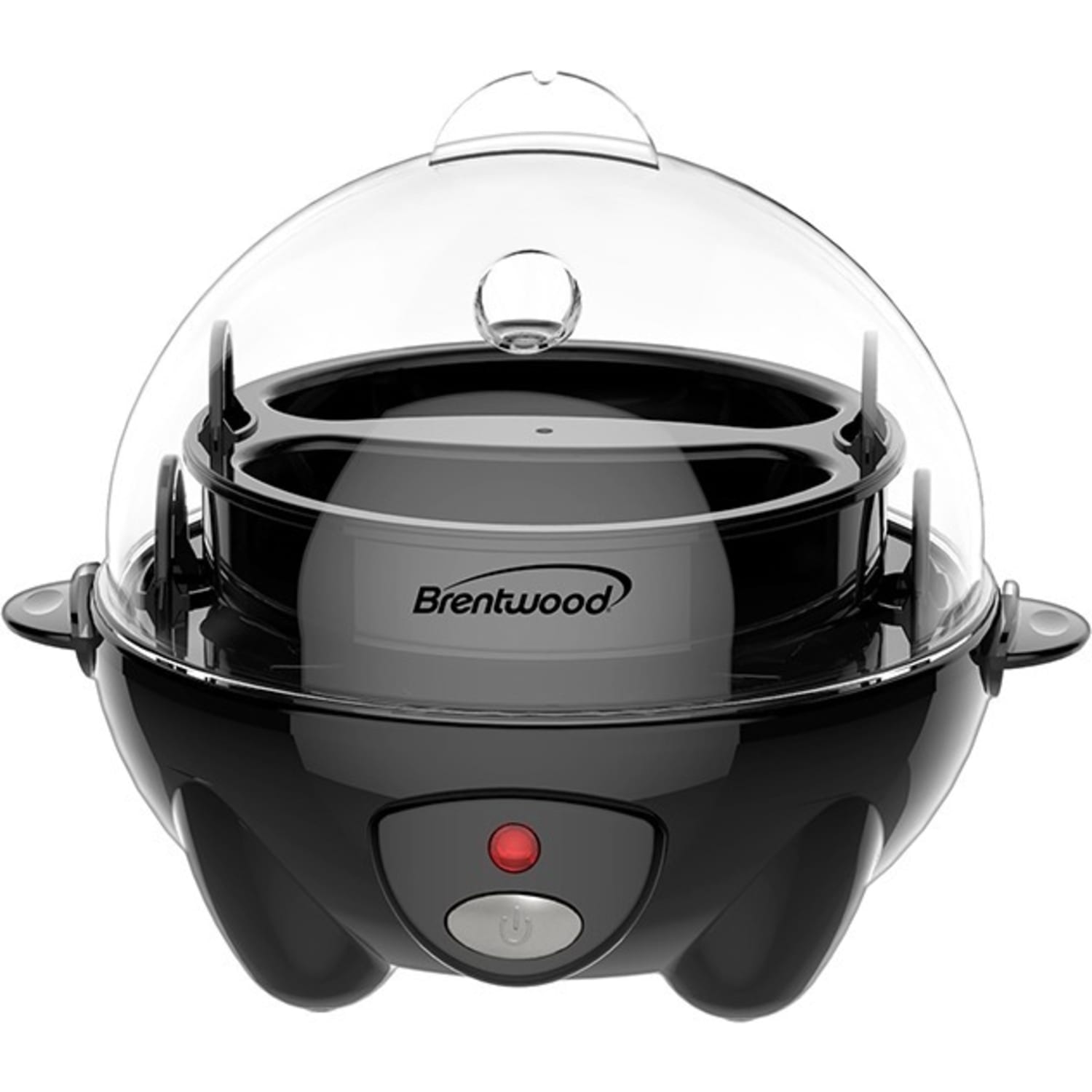 Brentwood TS-1045BK Electric 7 Egg Cooker with Auto Shut Off, Black - 360 W - Black - Image 3