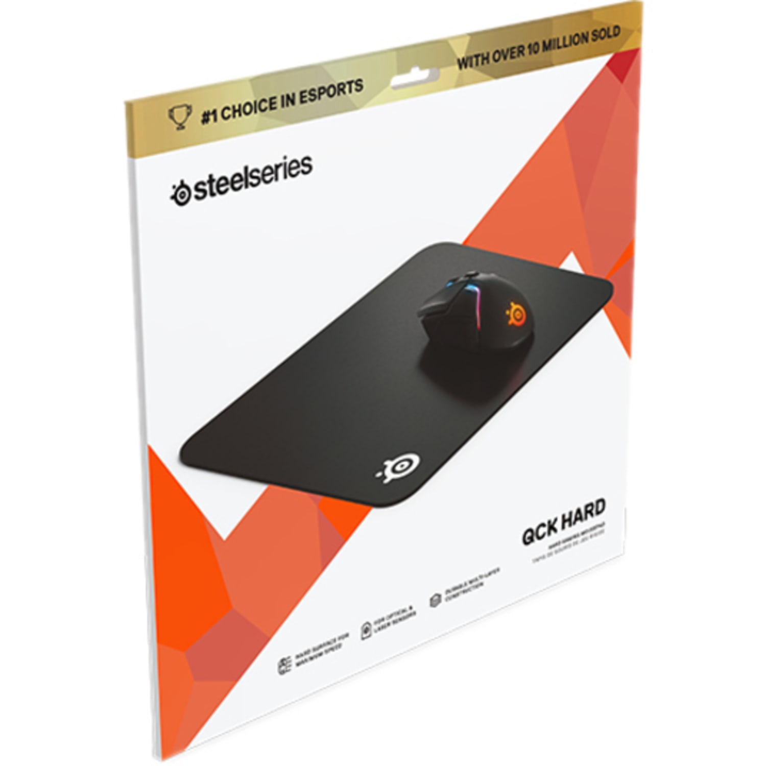 SteelSeries Hard Gaming Mouse Pad - Textured - 0.12in Height x 12.60in Width x 10.63in Depth - Plastic, Rubber - Anti-slip - Image 4