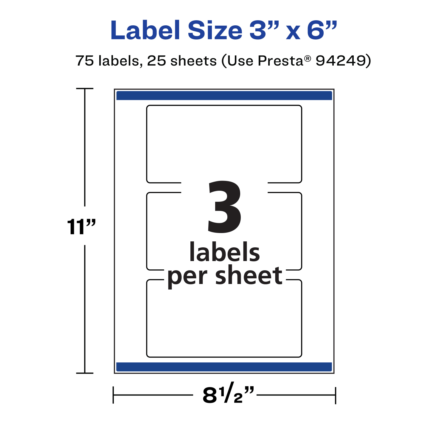 Avery Waterproof Permanent Labels With Sure Feed, 94249-WMF25, Rectangle, 3in x 6in, White, Pack Of 75 - Image 6