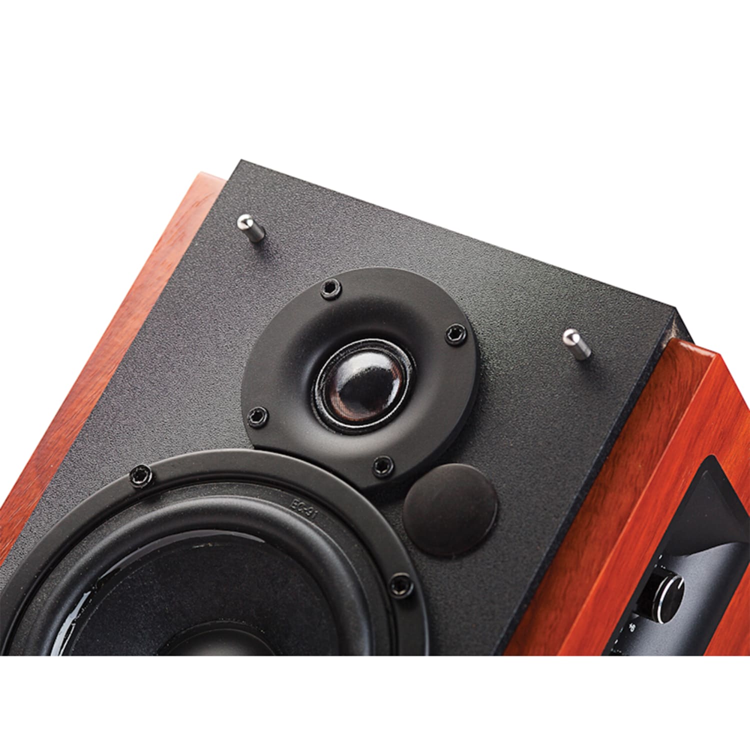 Edifier R1700BT 66-Watt RMS Amplified Bluetooth Bookshelf Speaker System, Brown - Image 5