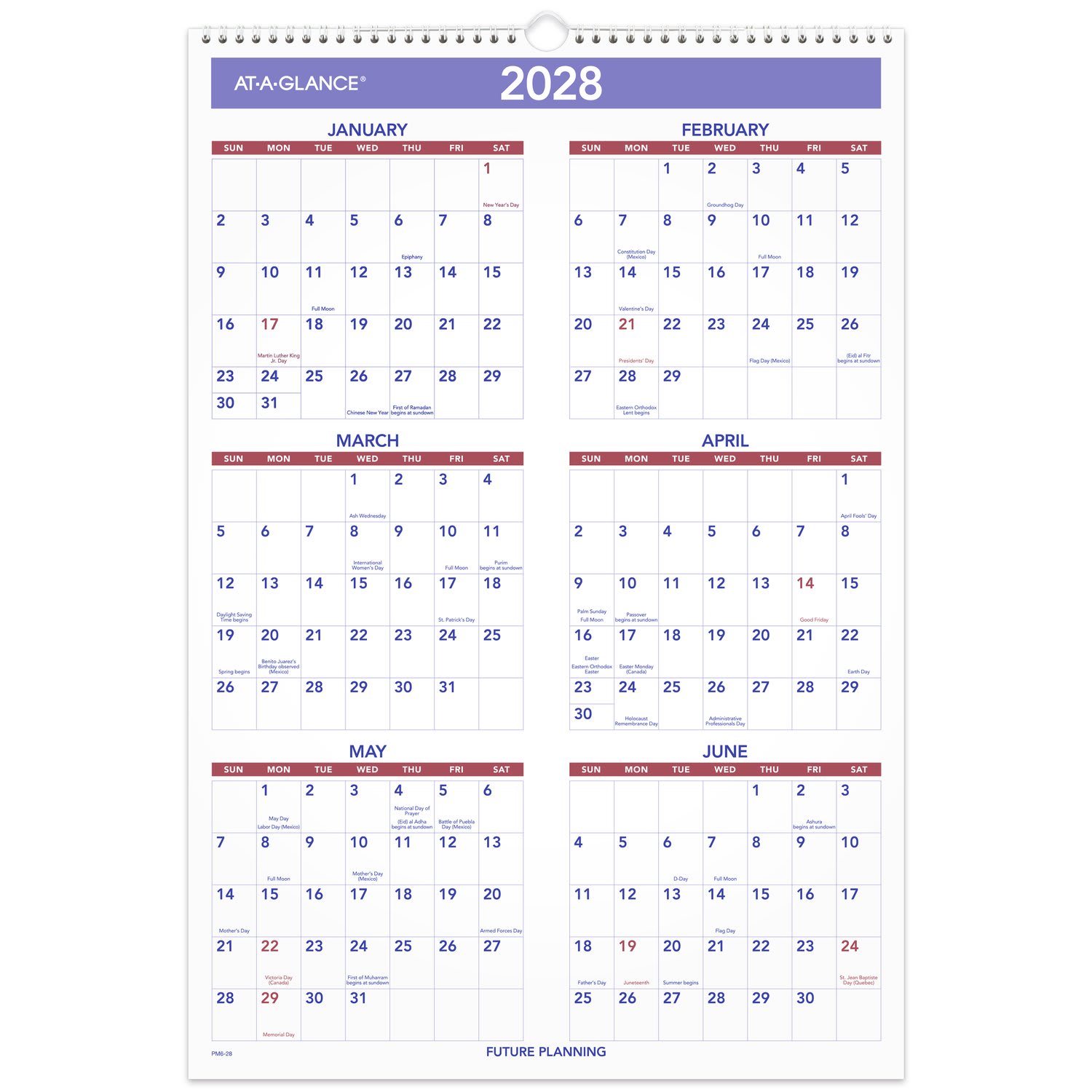 AT-A-GLANCE 2027 Three Month Wall Calendar, Large, 15 1/2in x 22 3/4in - Image 6