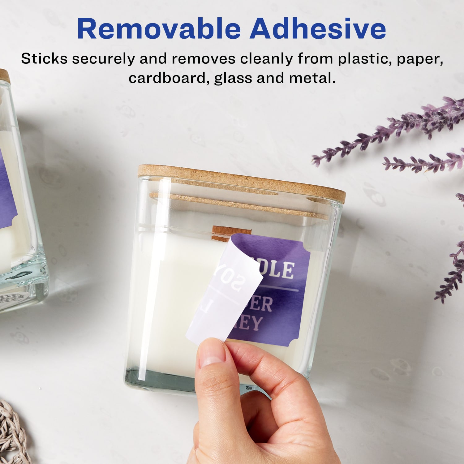 Avery Removable Labels With Sure Feed, 94267-RMP25, Rectangle Scalloped, 2in x 3in, White, Pack Of 200 Labels - Image 3
