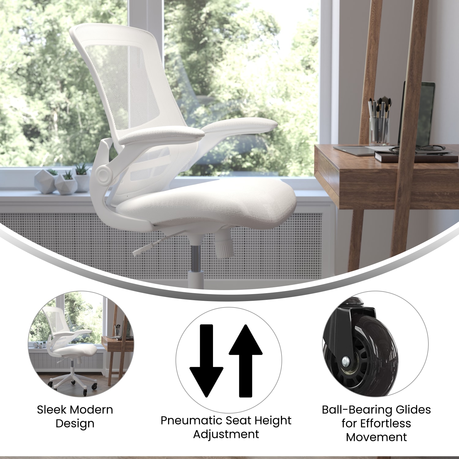 Flash Furniture Kelista Ergonomic Mesh MidBack Swivel Task Chair White PopularChairscom Flash Furniture Kelista Ergonomic Mesh Mid Back Swivel Task Chair White PopularChairscom