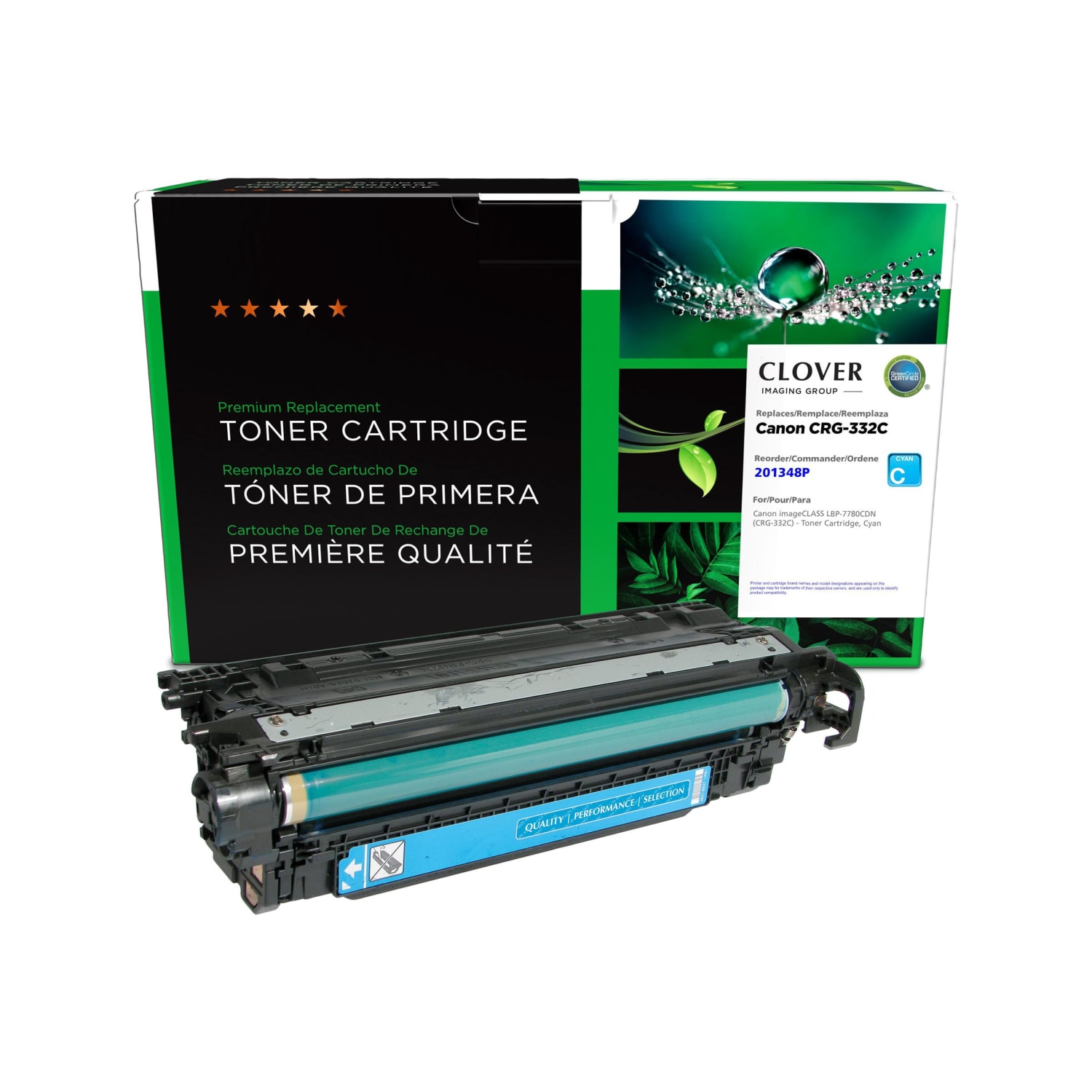 Office Depot Remanufactured Cyan Toner Cartridge Replacement For Canon CRG-332, ODCRG332C - Image 3