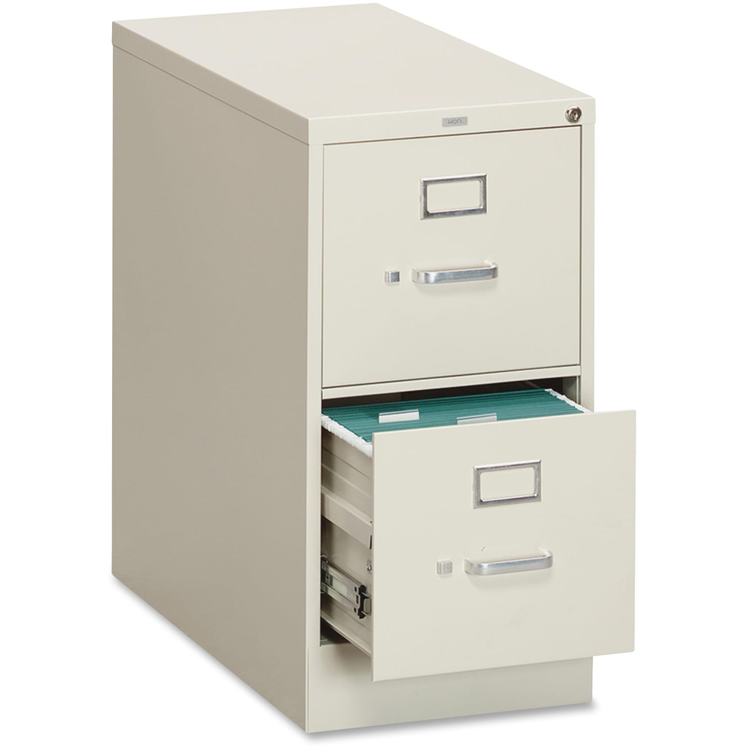 HON 310 26-1/2inD Vertical 2-Drawer Letter-Size File Cabinet, Putty - Image 3