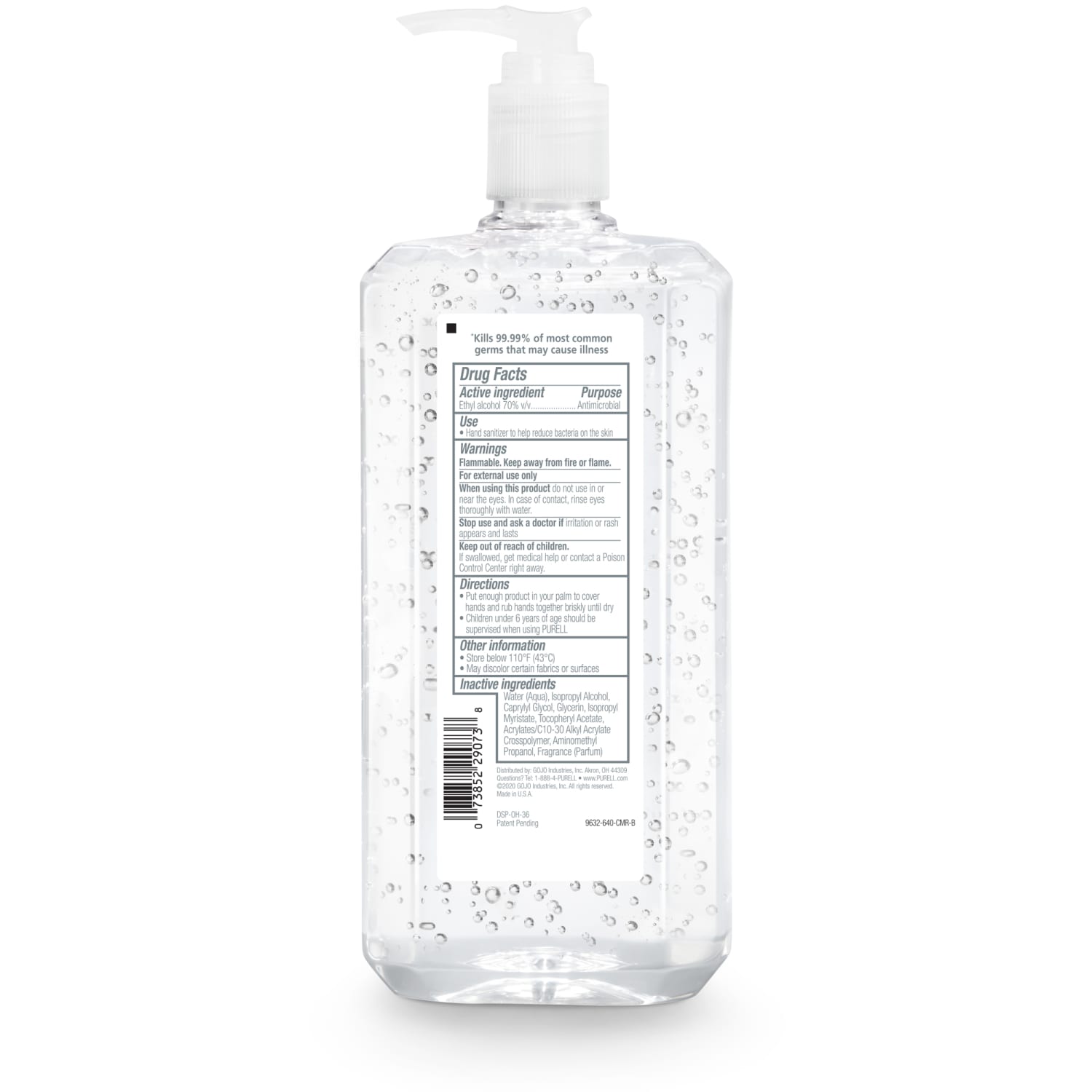 Purell Advanced Refreshing Gel Hand Sanitizer, 33.8 Oz, Clean Scent, Case Of 4 Bottles - Image 4