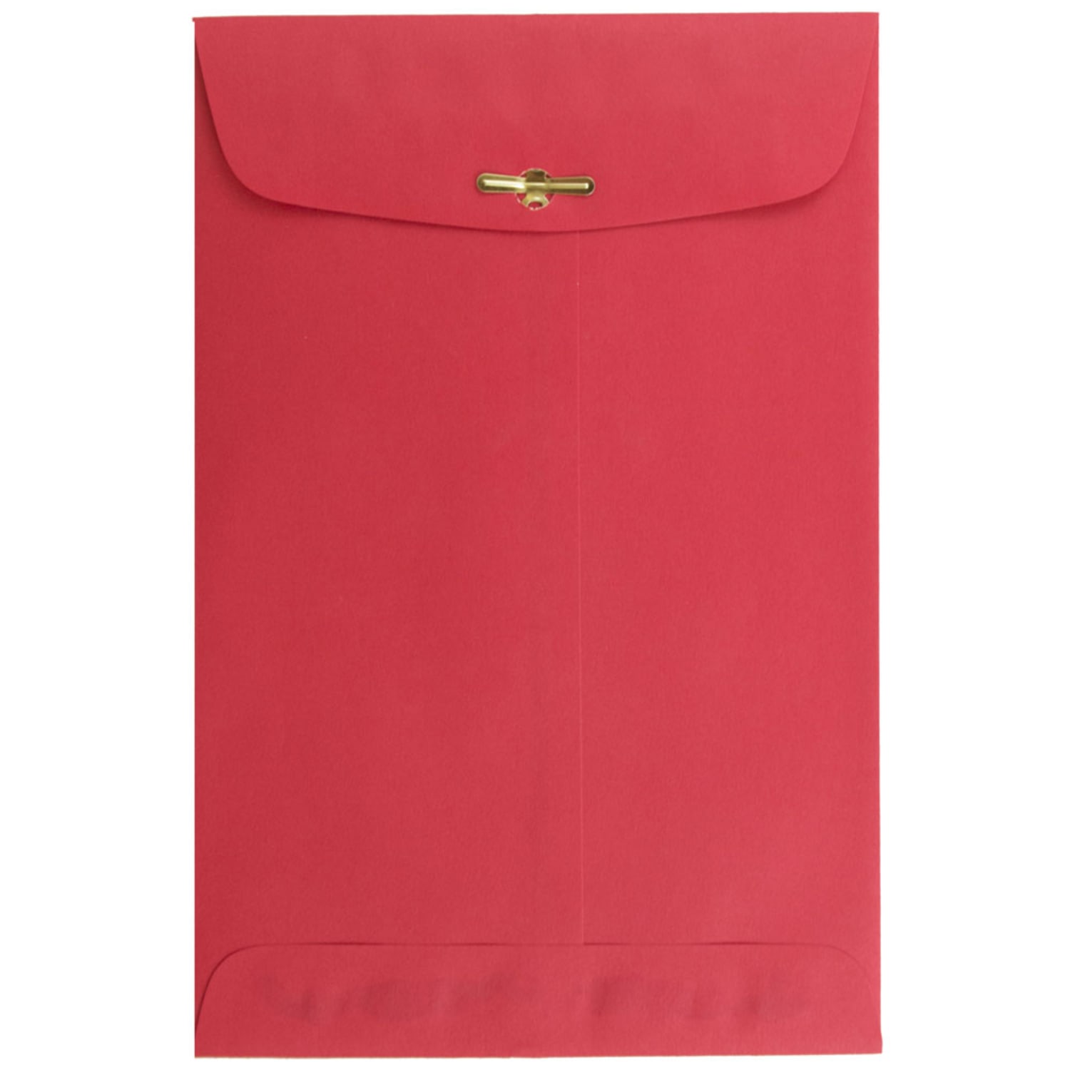 JAM Paper Open-End 6in x 9in Catalog Envelopes, Clasp Closure, 30% Recycled, Red, Pack Of 10 - Image 3