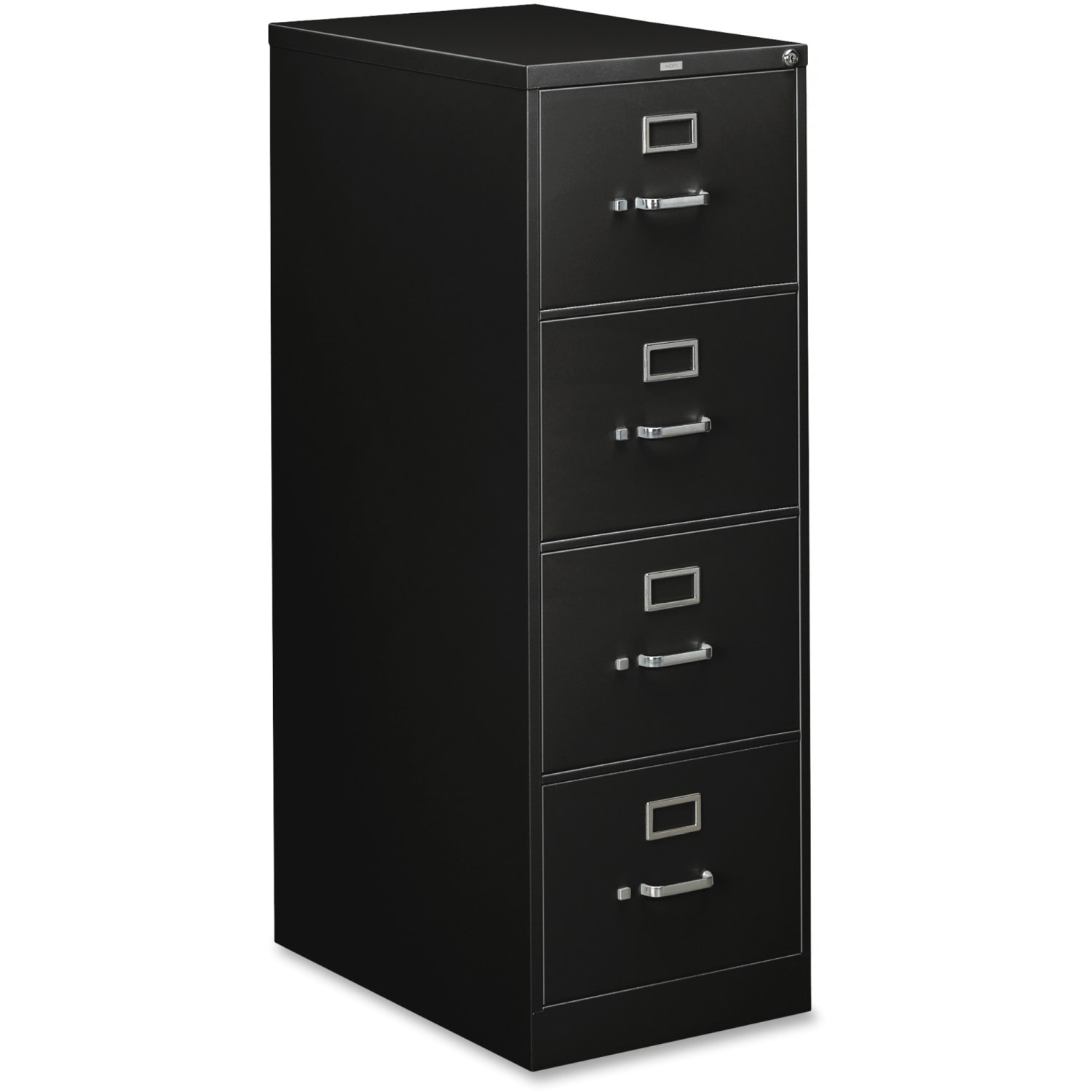 HON 310 26-1/2inD Vertical 4-Drawer Legal-Size File Cabinet, Black - Image 4