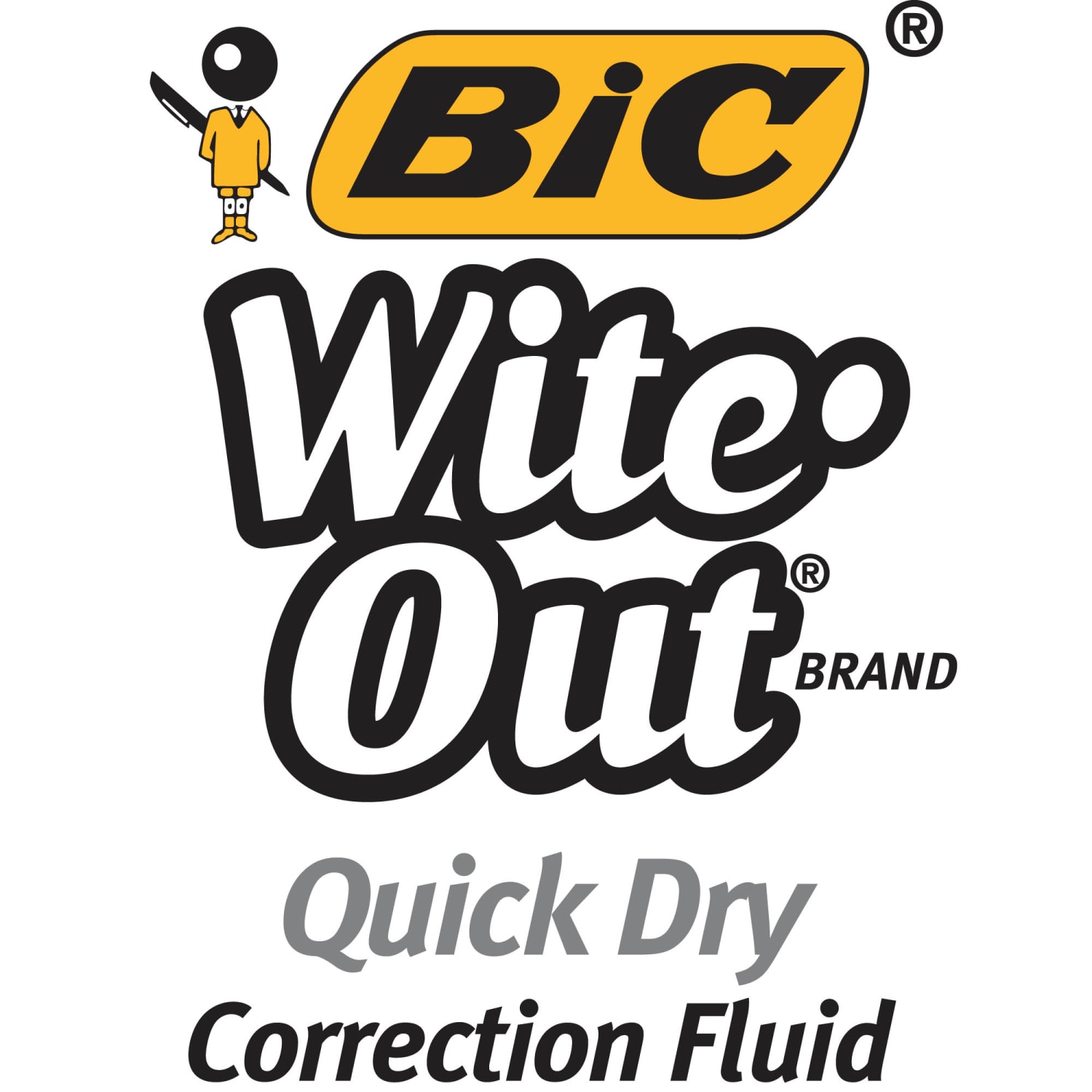 BIC Wite-Out Quick-Dry Correction Fluid, 20 mL Bottles, White, Pack Of 2 - Image 4
