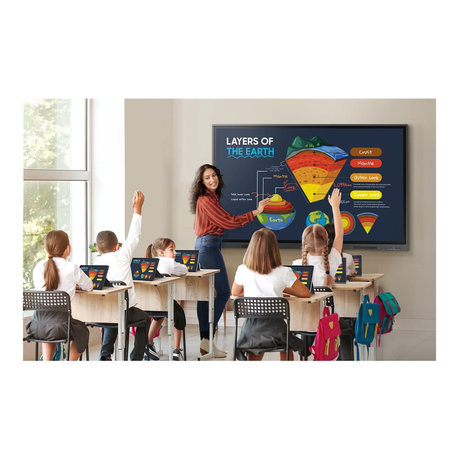Samsung Interactive Display WA65D - 65in Diagonal Class WAD Series LED-backlit LCD display - education/business - WA65D - Image 6