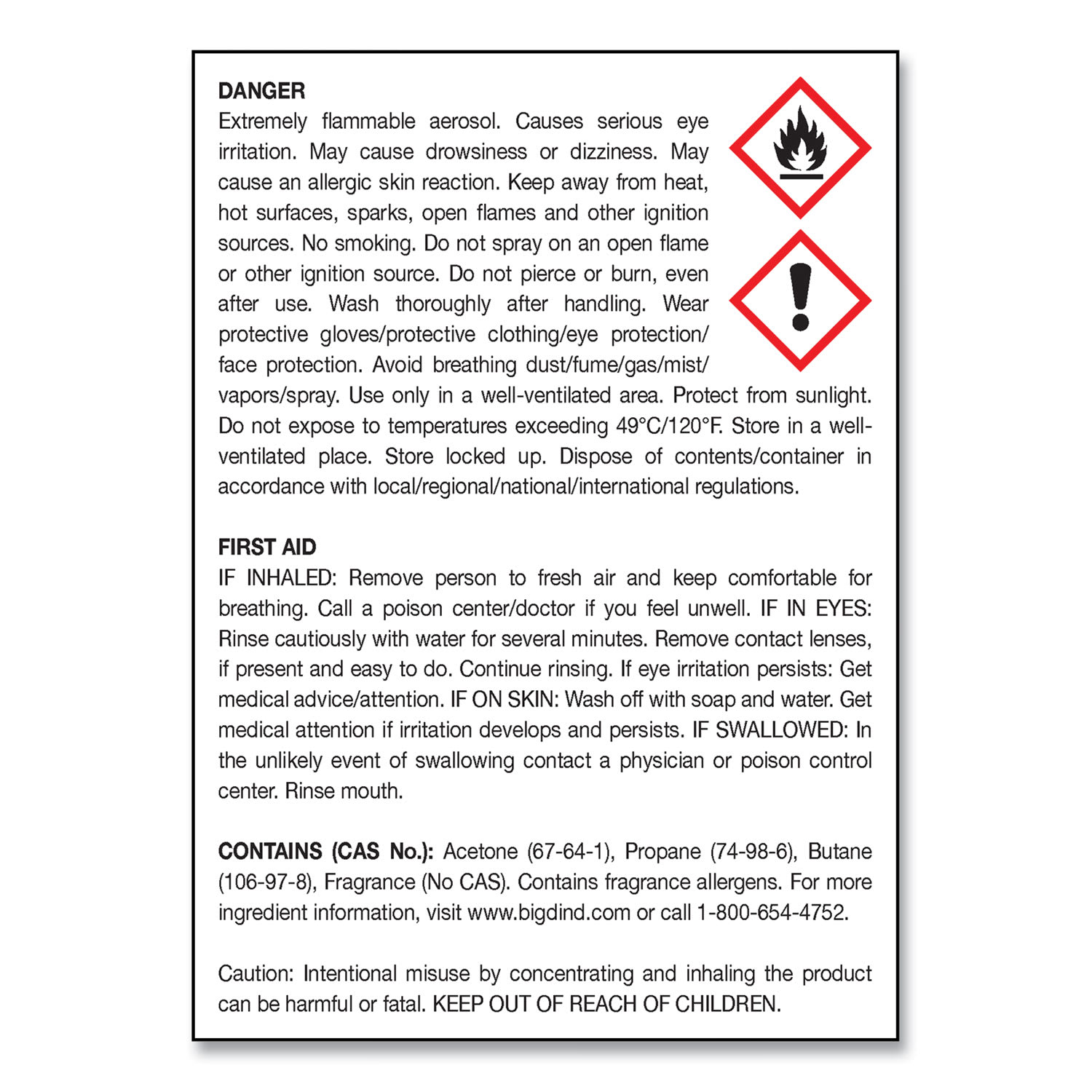 Big D Industries Metered Concentrated Room Deodorant, Mountain Air Scent, 7 oz Aerosol Spray, 12/Carton - Image 4