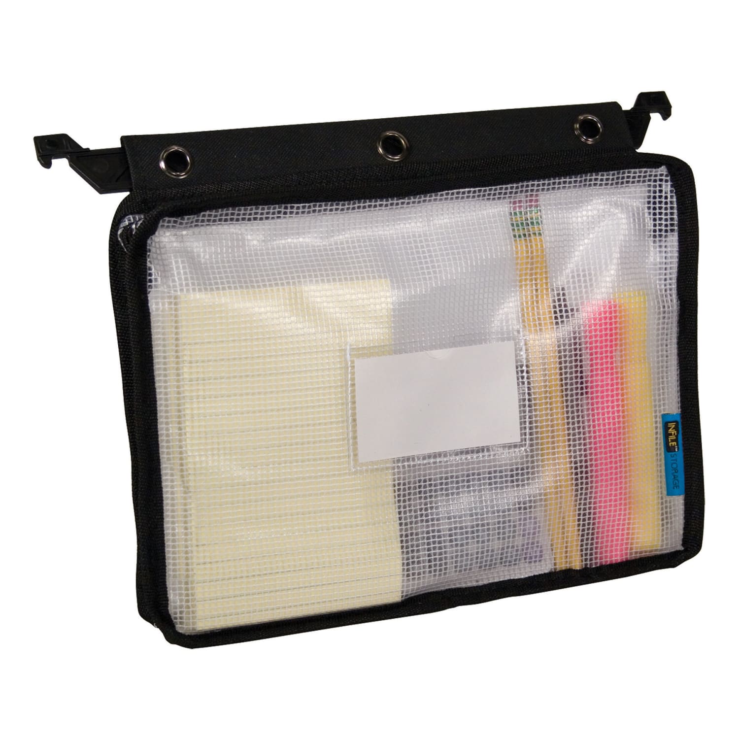 Innovative Storage Designs Expanding Zipper Pouches, 9-3/4in x 13in, Clear, Pack Of 3 Pouches - Image 5