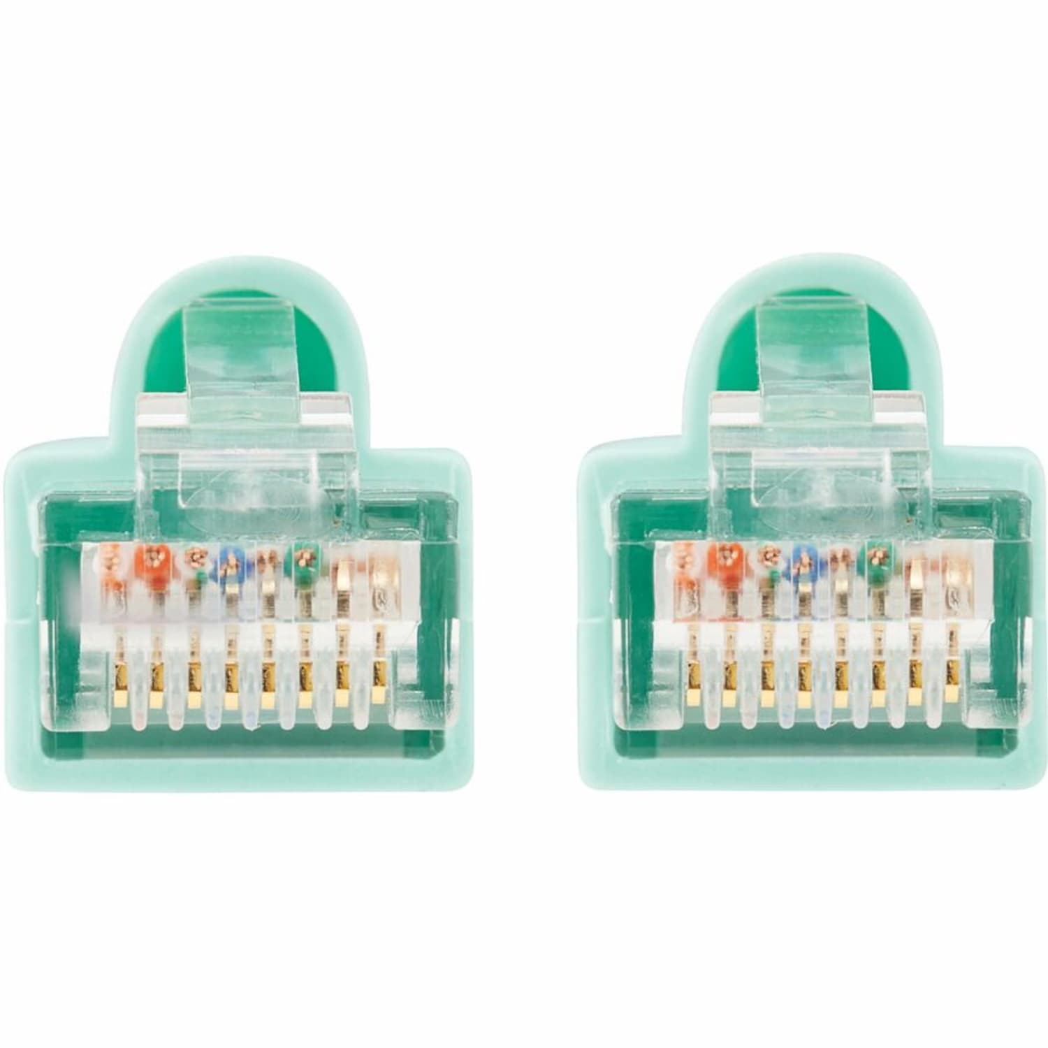 Eaton Tripp Lite Series Cat6a 10G Snagless UTP Ethernet Cable (RJ45 M/M), Aqua, 10 ft. (3.05 m) - Patch cable (DTE) - N261010AQ - Image 4