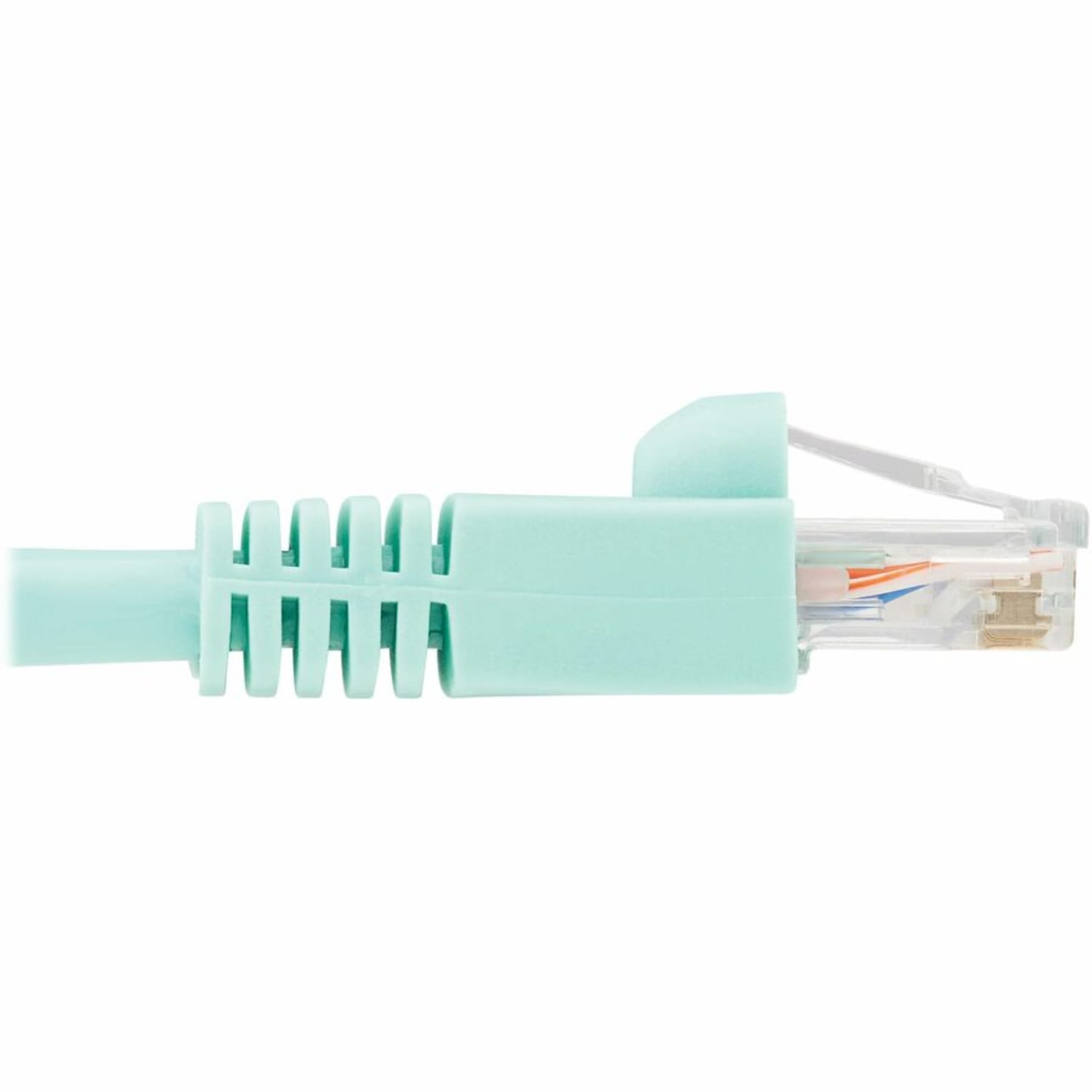 Eaton Tripp Lite Series Cat6a 10G Snagless UTP Ethernet Cable (RJ45 M/M), Aqua, 10 ft. (3.05 m) - Patch cable (DTE) - N261010AQ - Image 5