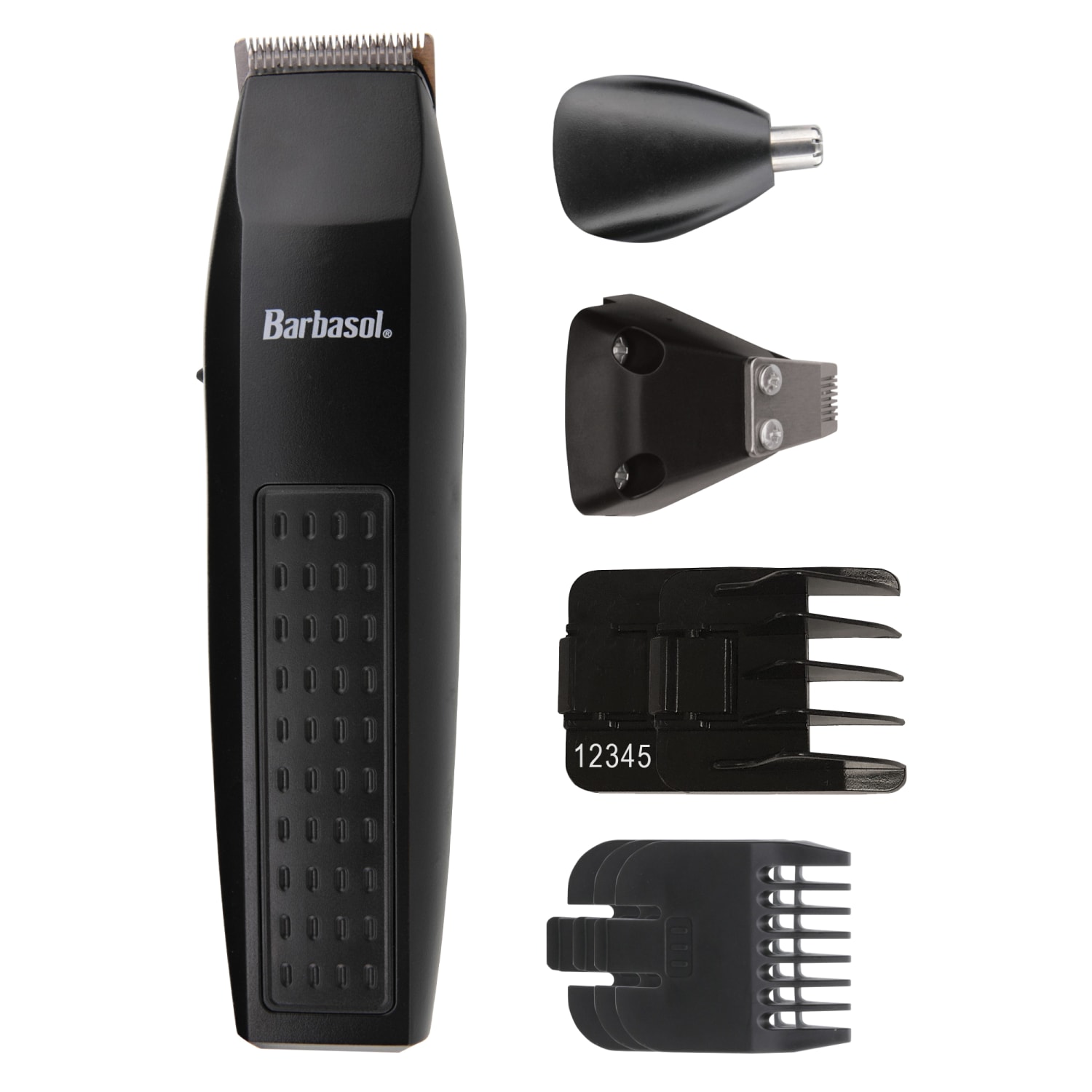 Barbasol Battery-Powered 7-Piece All-In-1 Grooming Set, Black - Image 3