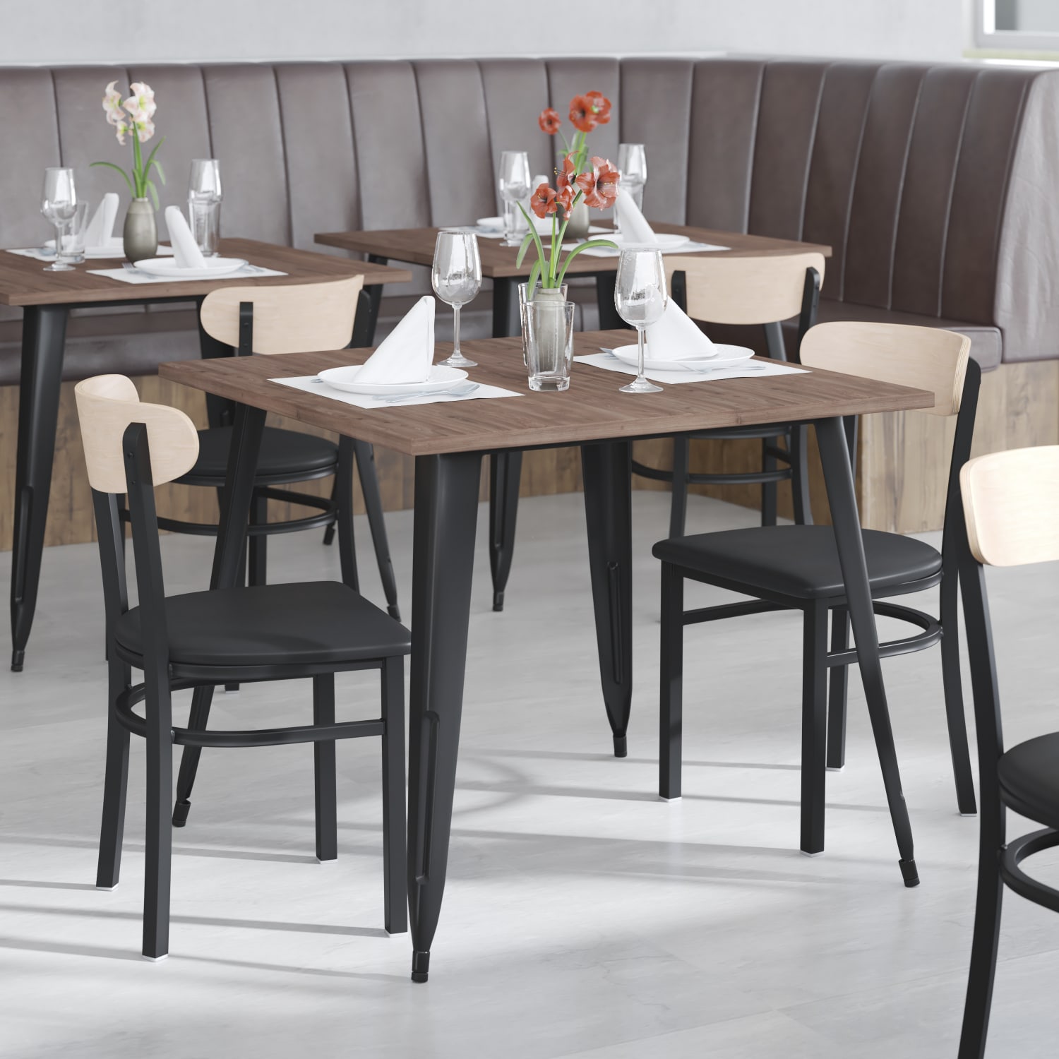 Flash Furniture Wright Commercial Grade Dining Chair Natural BirchBlack PopularChairscom Flash Furniture Wright Commercial Grade Dining Chair Natural BirchBlack PopularChairscom