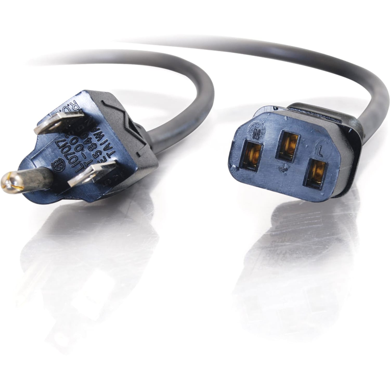 C2G 10ft Power Cord - 18 AWG - NEMA 5-15P to IEC320C13 - Computer Power - Replacement power cord for PC, Monitor, Printer, Scanner, etc. - Image 4