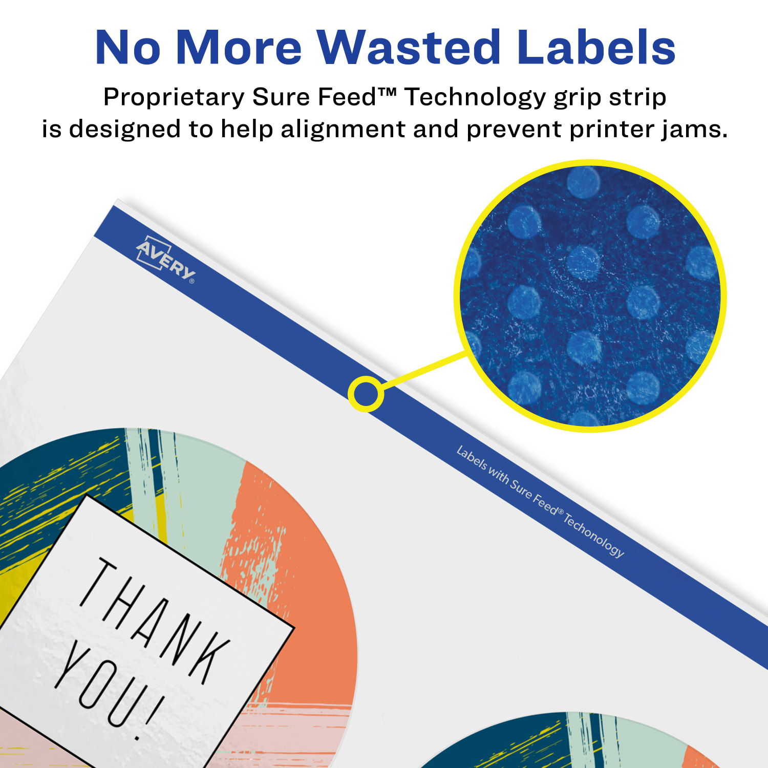 Avery Glossy Permanent Labels With Sure Feed, 94514-WGP25, Round, 3-1/2in Diameter, White, Pack Of 100 - Image 5