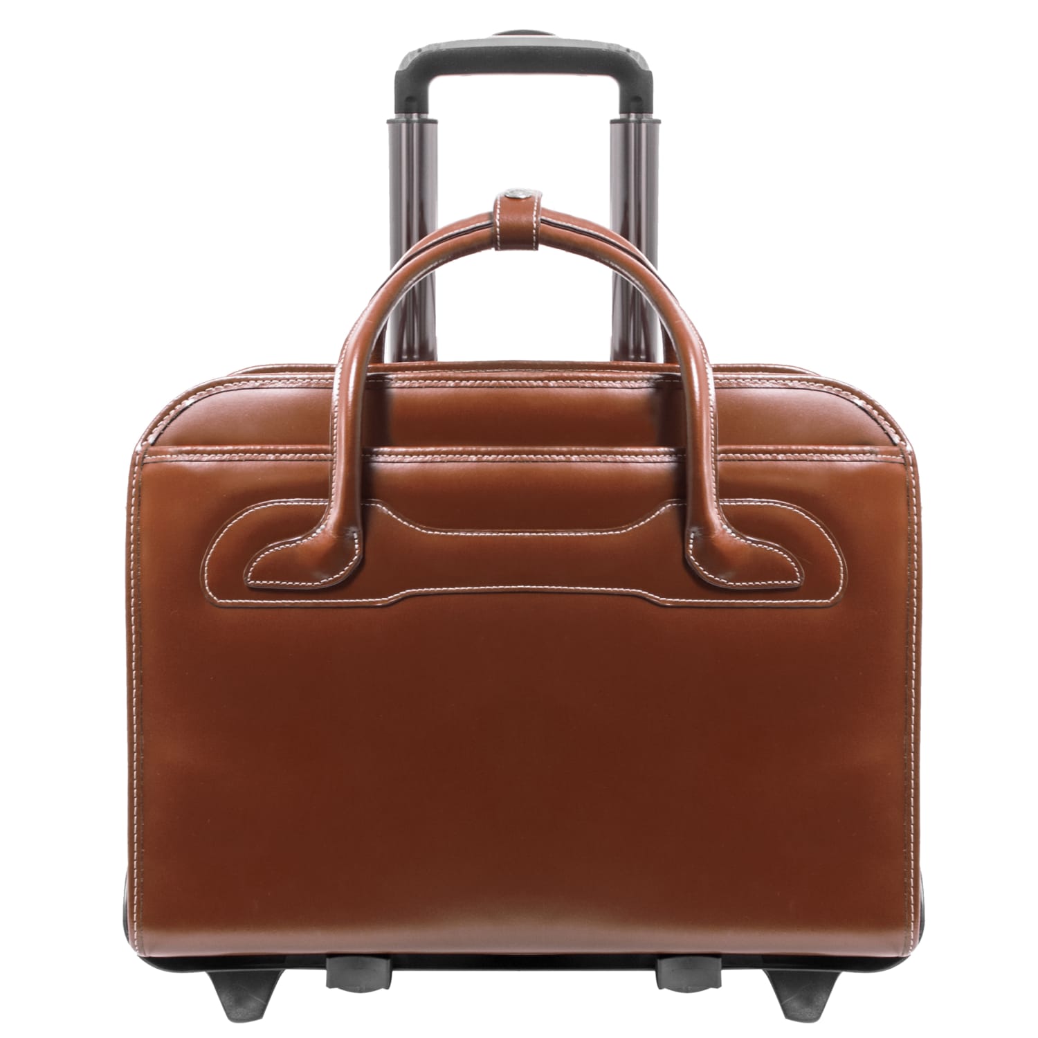 McKlein W-Series Willowbrook Wheeled Briefcase With 15in Laptop Pocket, Brown - Image 5