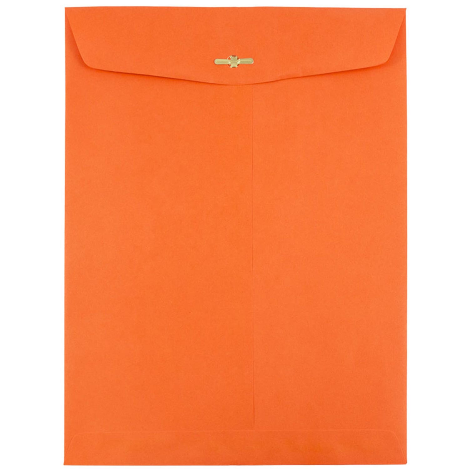 JAM Paper Open-End 9in x 12in Catalog Envelopes, Clasp Closure, 30% Recycled, Orange, Pack Of 10 - Image 3